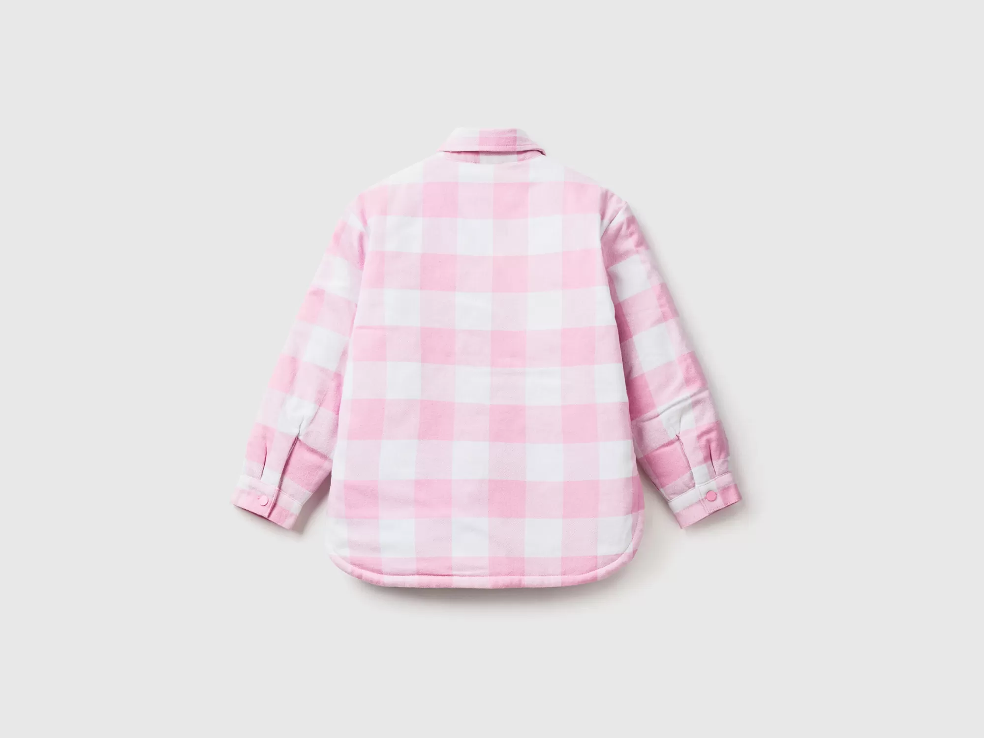 Benetton Chaqueta Camisa Oversize De Cuadros-Niños Cazadoras Y Abrigos