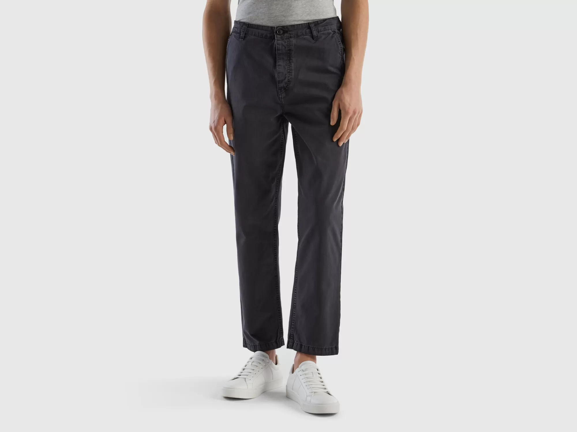 Benetton Chinos Con Tiro Bajo-Hombre Pantalones Y Chinos