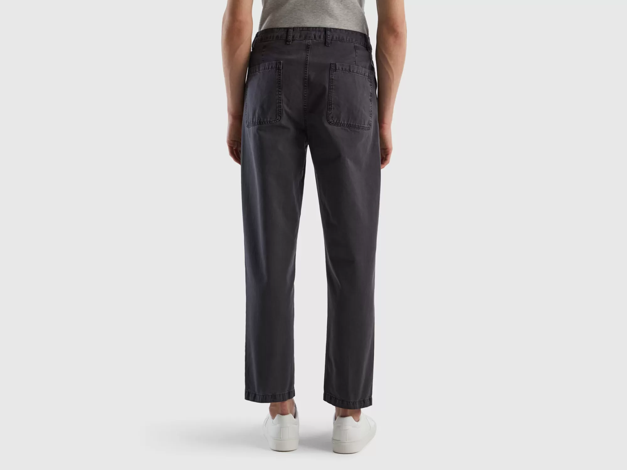 Benetton Chinos Con Tiro Bajo-Hombre Pantalones Y Chinos