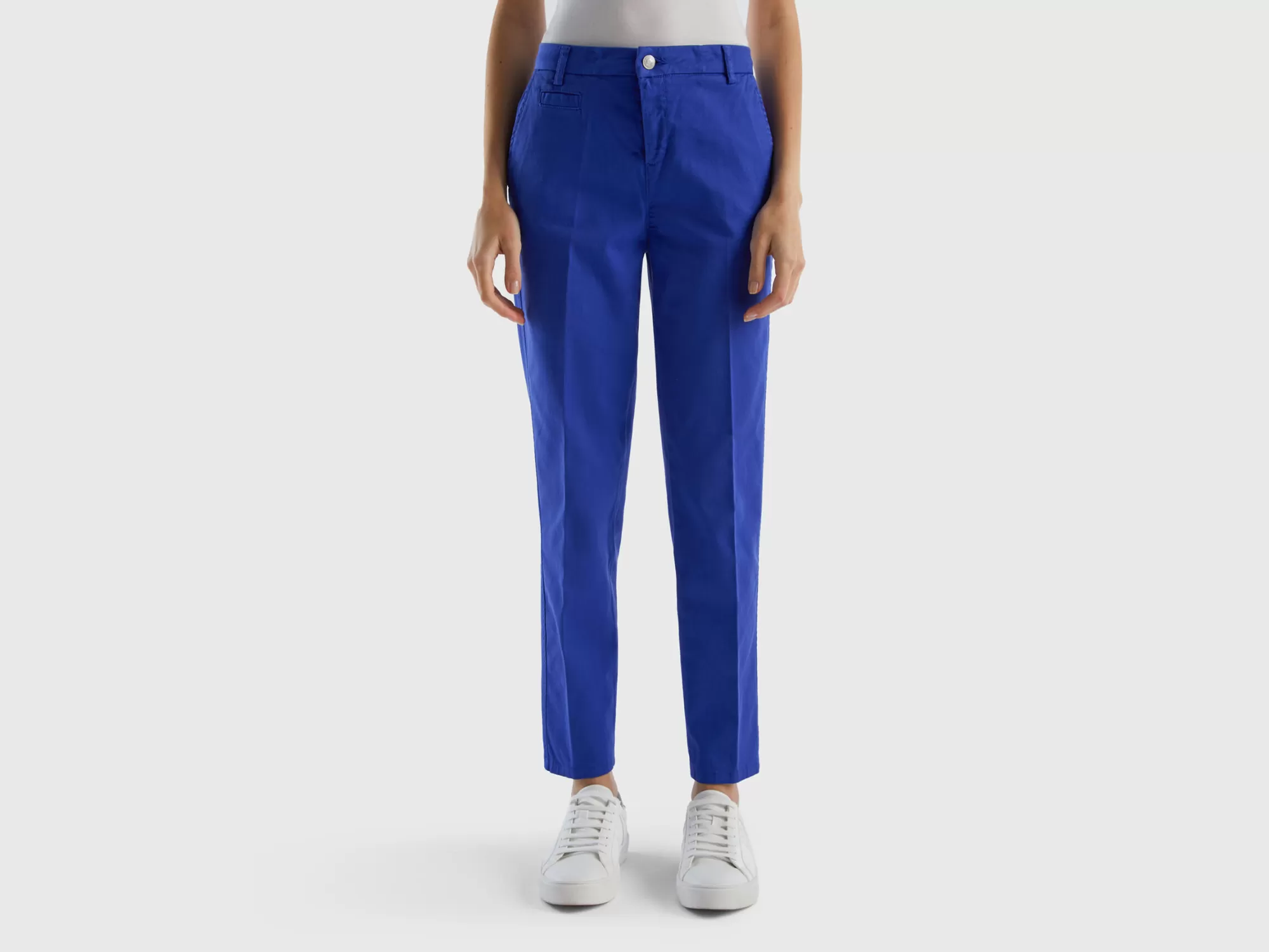 Benetton Chinos S Slim Fit De Algodón-Mujer Pantalones Y Chinos