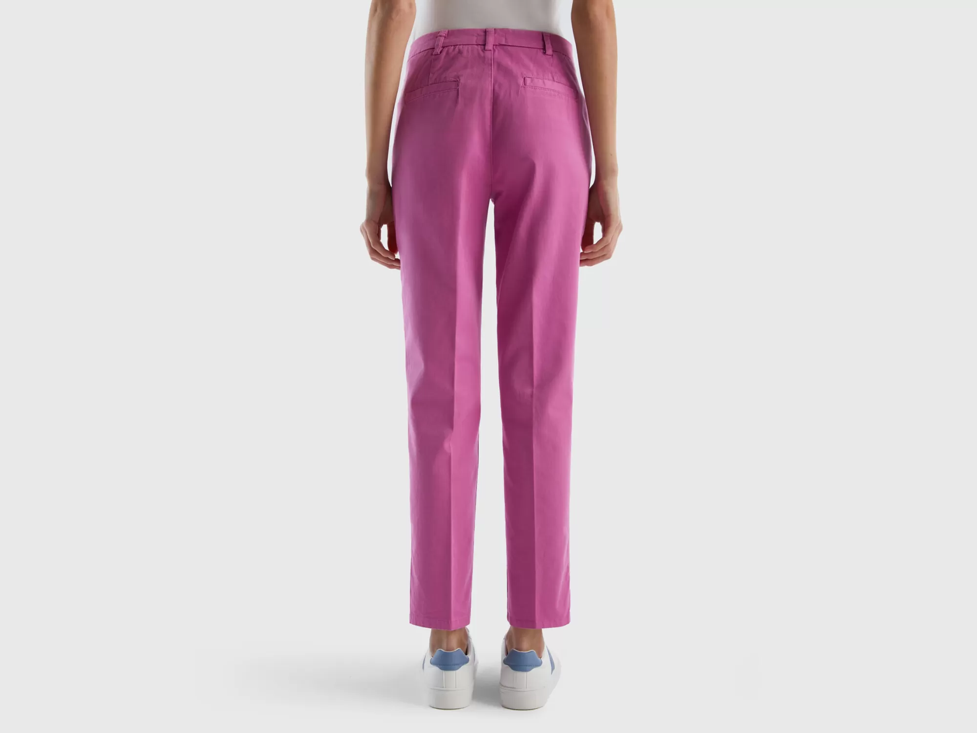 Benetton Chinos S Slim Fit De Algodón-Mujer Pantalones Y Chinos