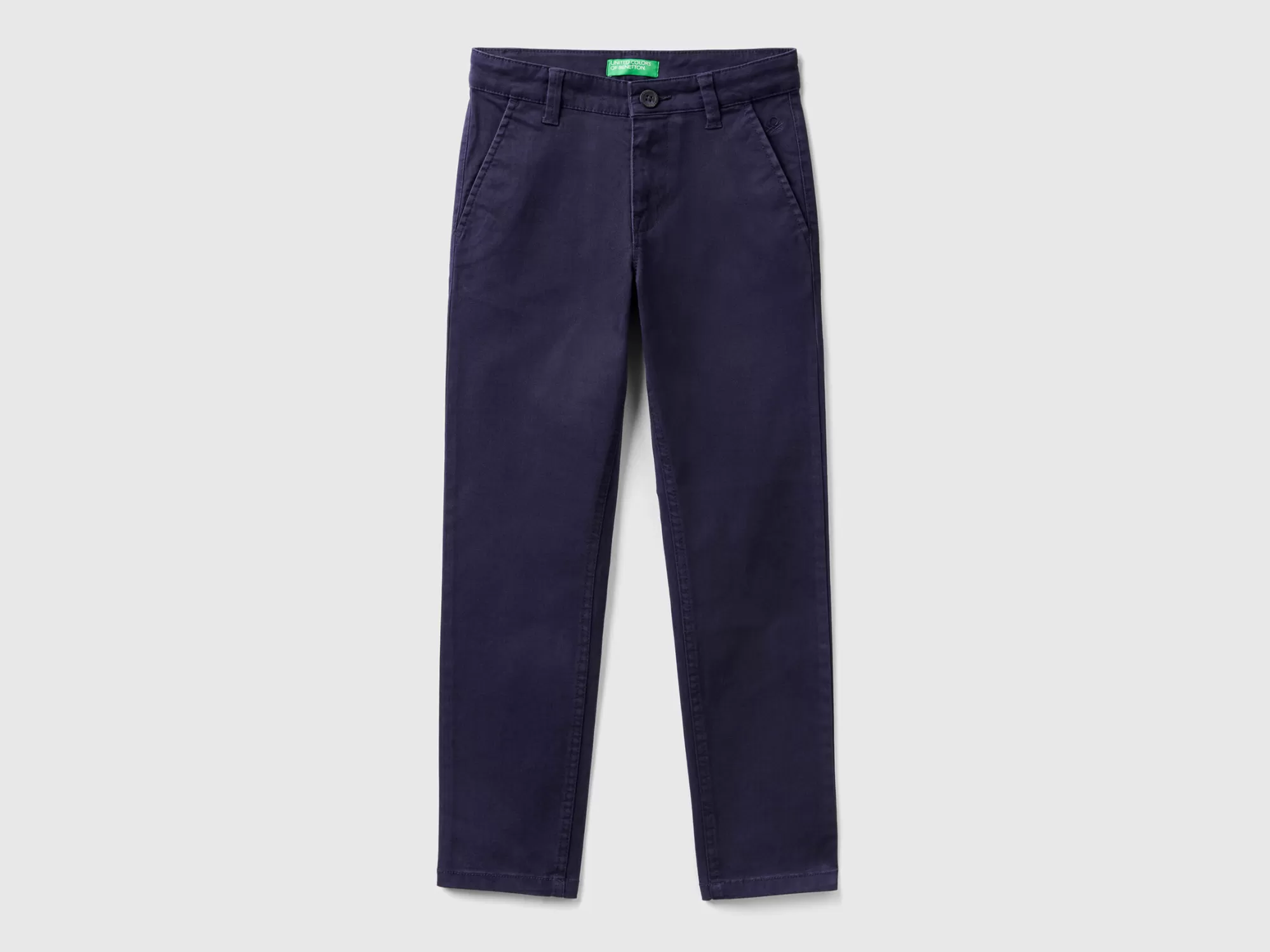 Benetton Chinos Slim Fit De Algodón Elastico-Niños Pantalones Y Vaqueros