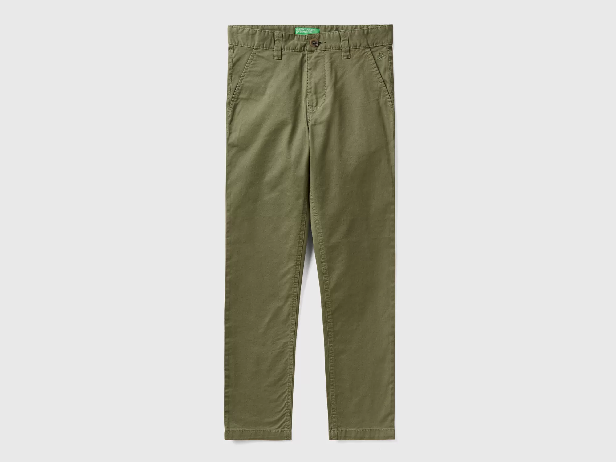 Benetton Chinos Slim Fit De Algodón Elastico-Niños Pantalones Y Vaqueros