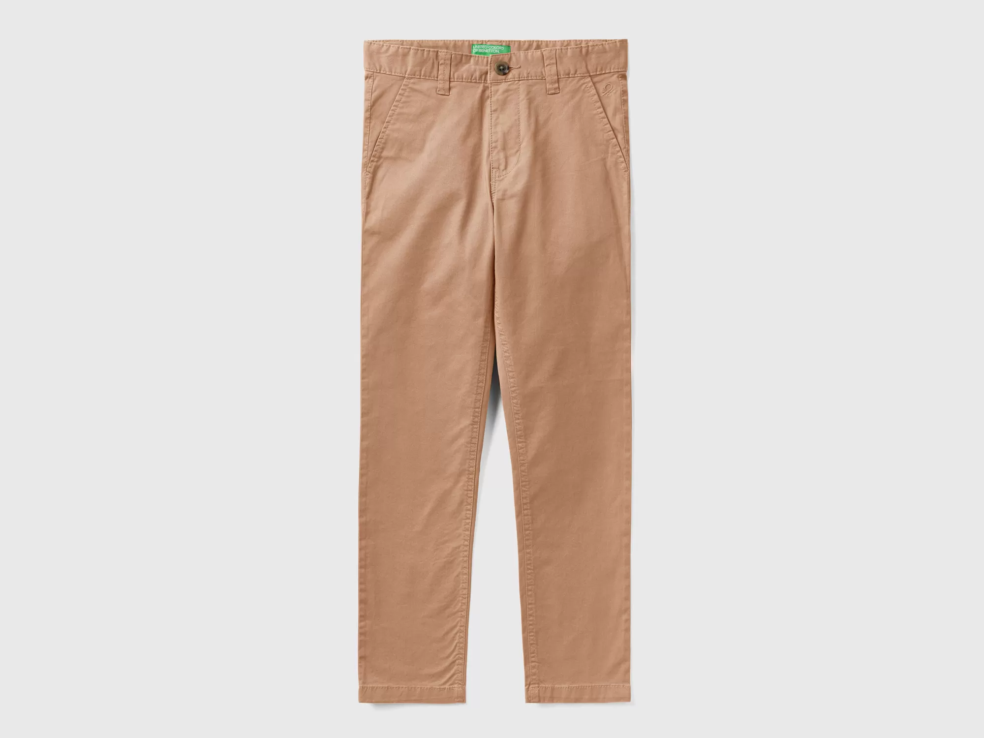 Benetton Chinos Slim Fit De Algodón Elastico-Niños Pantalones Y Vaqueros