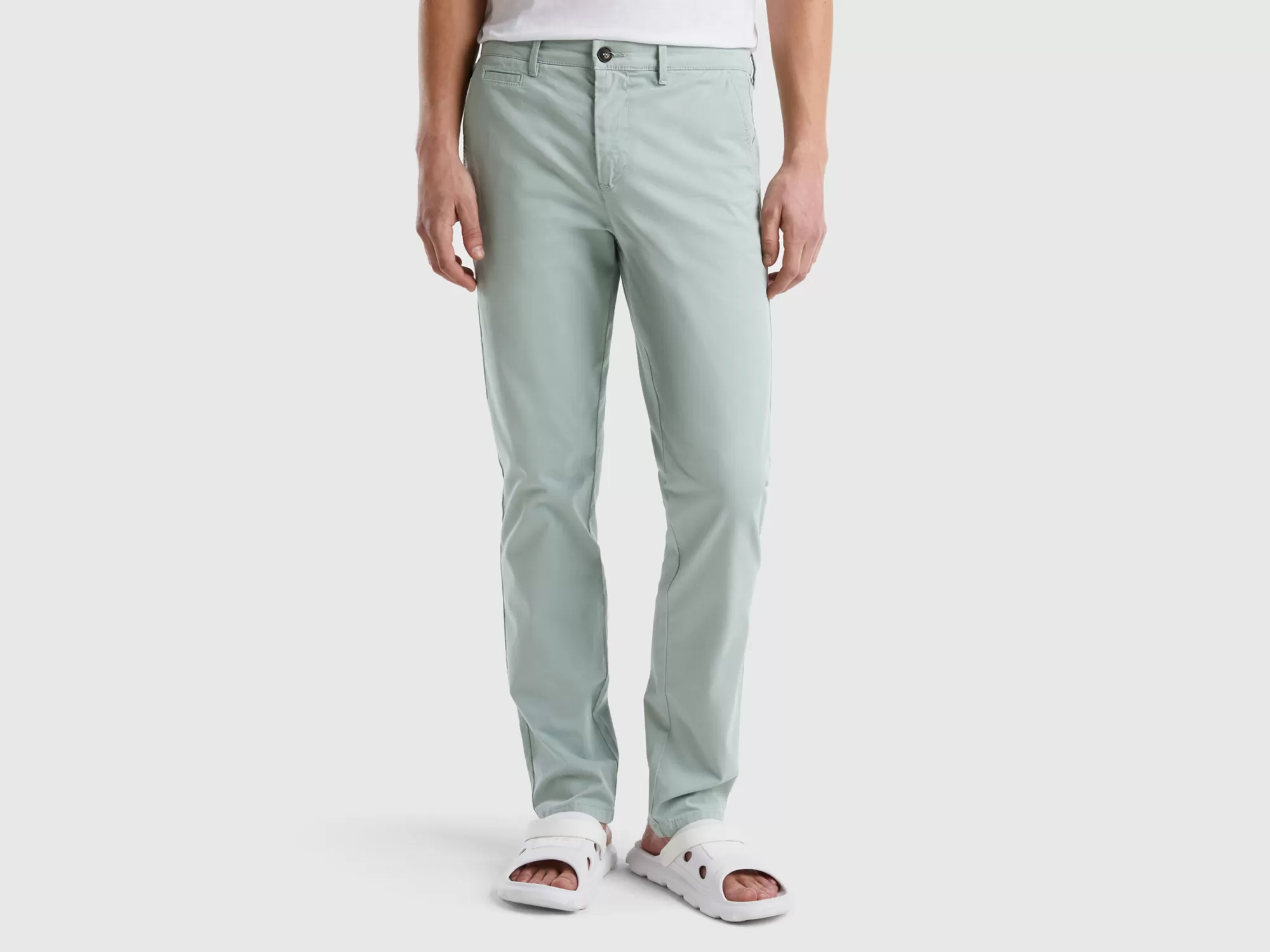 Benetton Chinosslim Fit-Hombre Pantalones Y Chinos