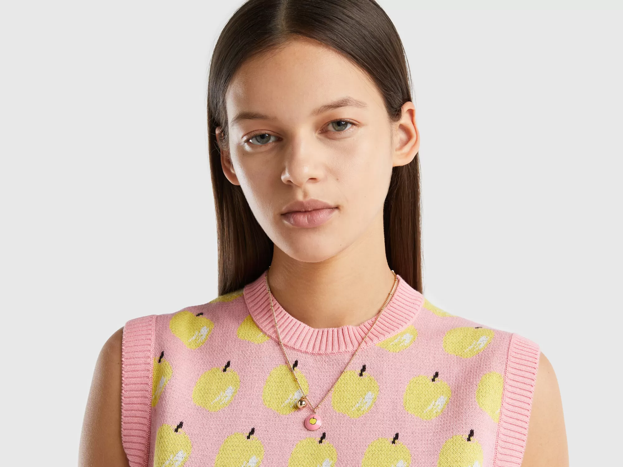 Benetton Collar Con Colgantey Manzana-Mujer Bisutería