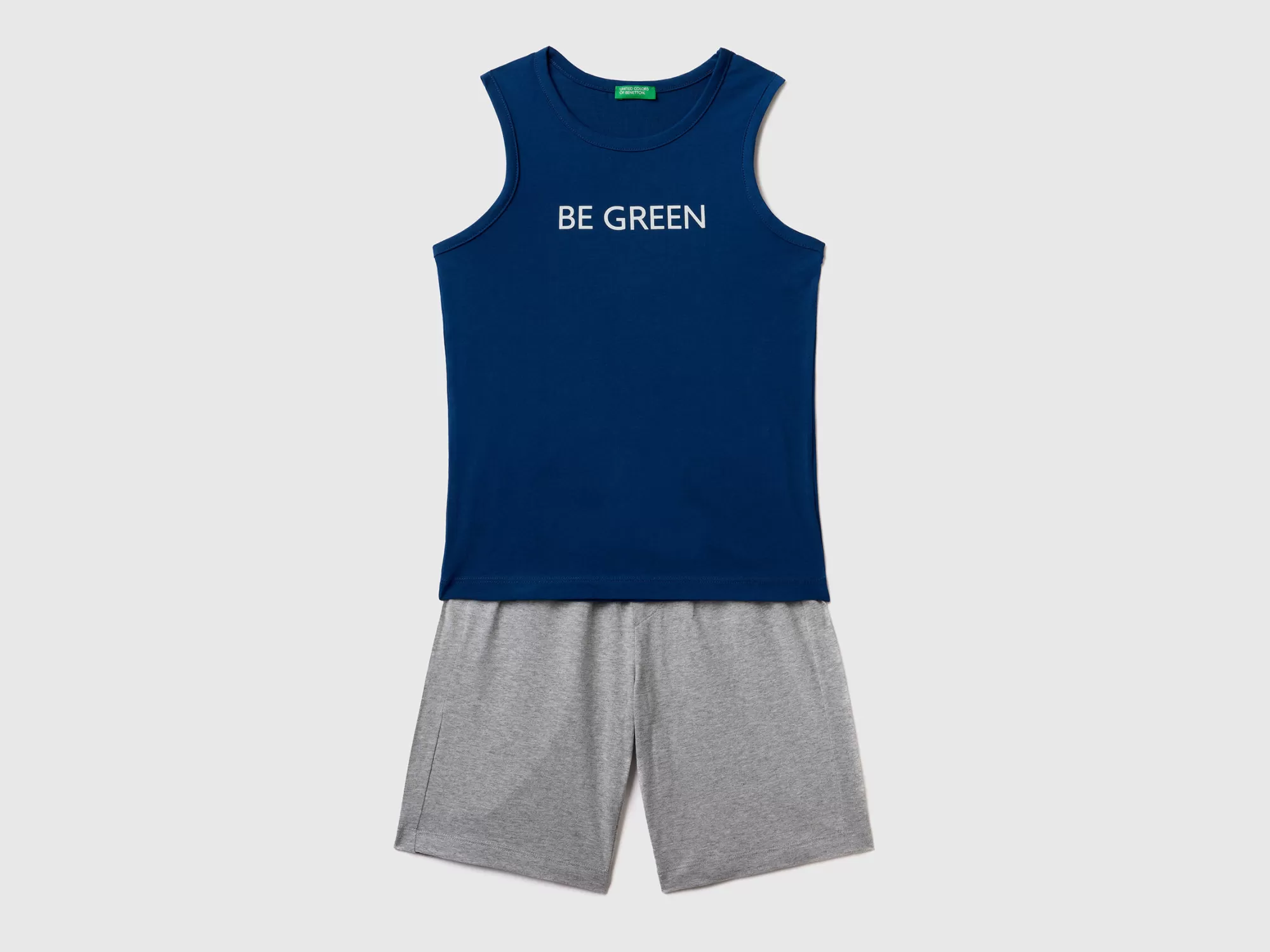 Benetton Conjunto De Camiseta De Tirantes Y Bermudas-Niños Sudaderas Y Chandales