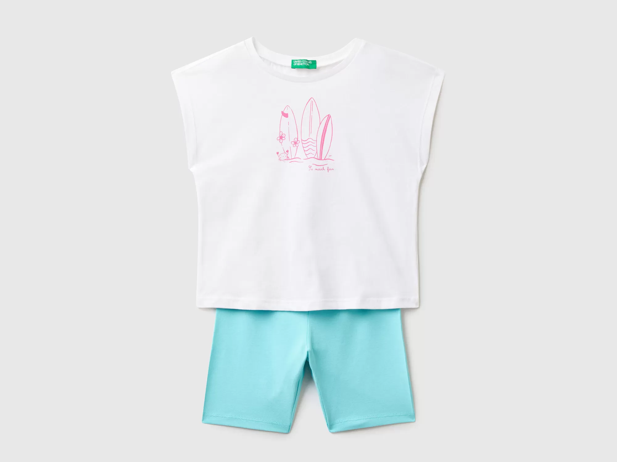 Benetton Conjunto De Camiseta Y Shorts-Niños Sudaderas Y Chandales