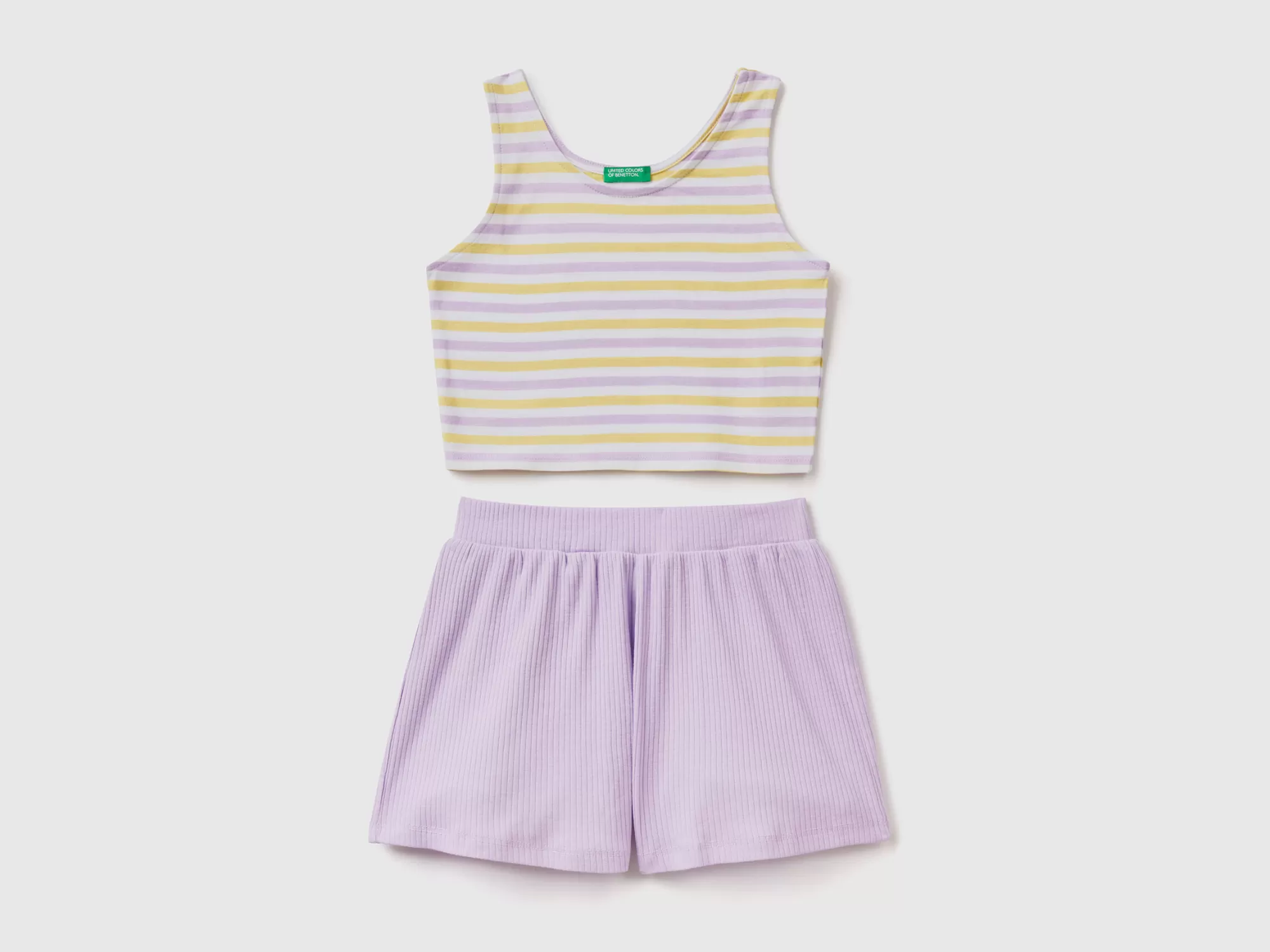 Benetton Conjunto De Top Y Pantalon Corto-Niños Sudaderas Y Chandales