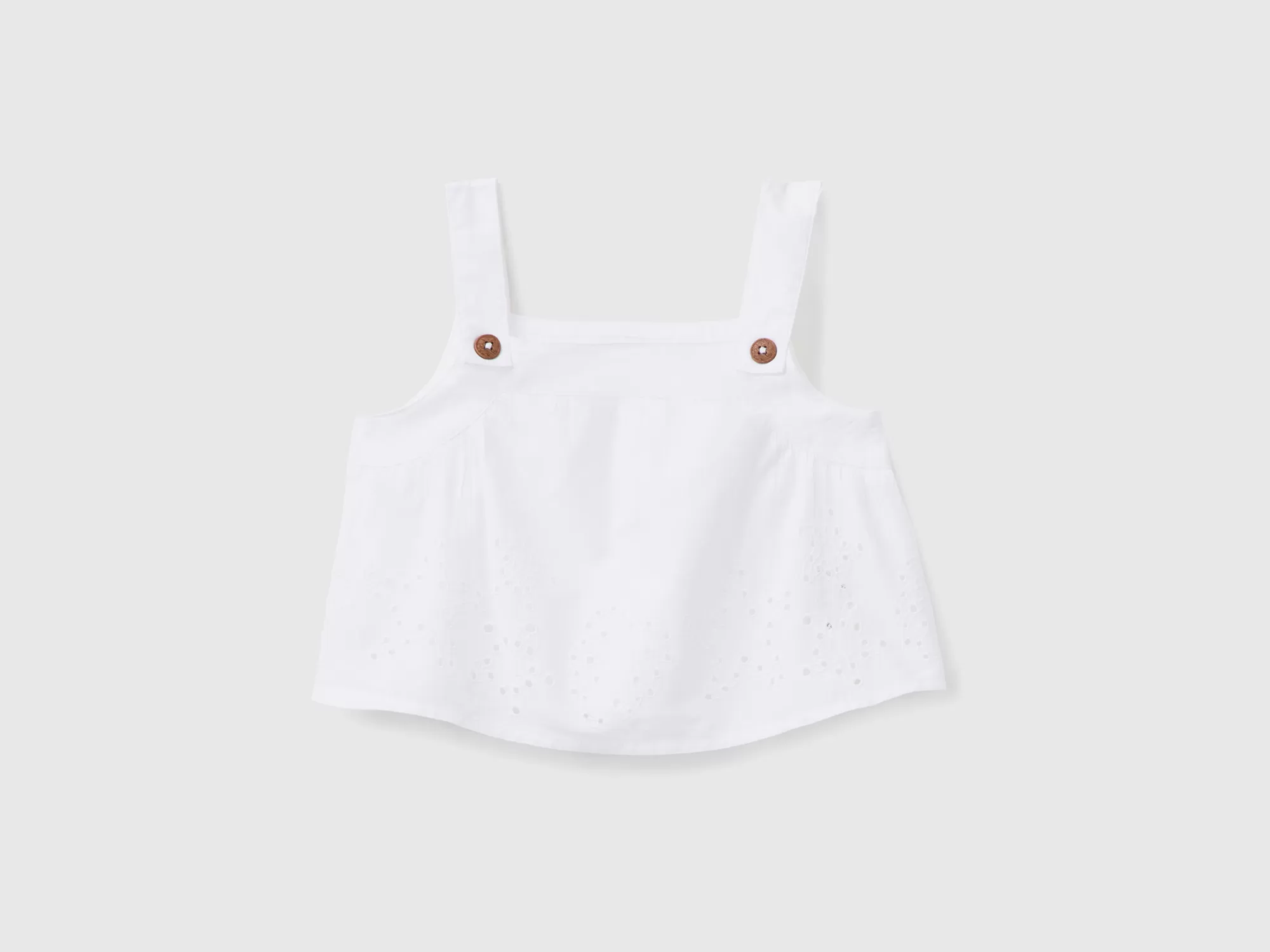 Benetton Crop Top Con Bordados-Niños Camisetas Y Camisas