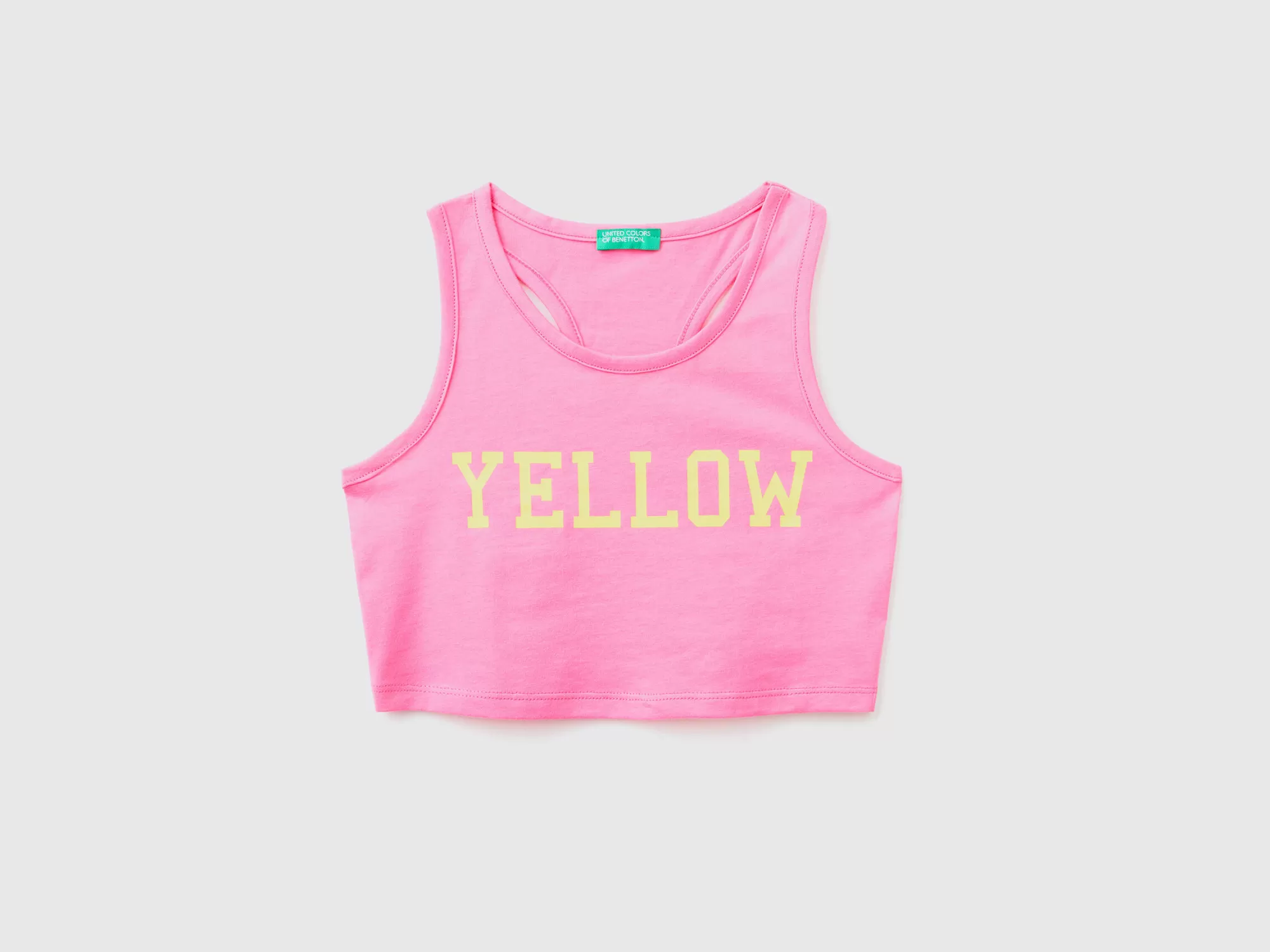 Benetton Crop Top Con Estampado-Niños Camisetas Y Camisas