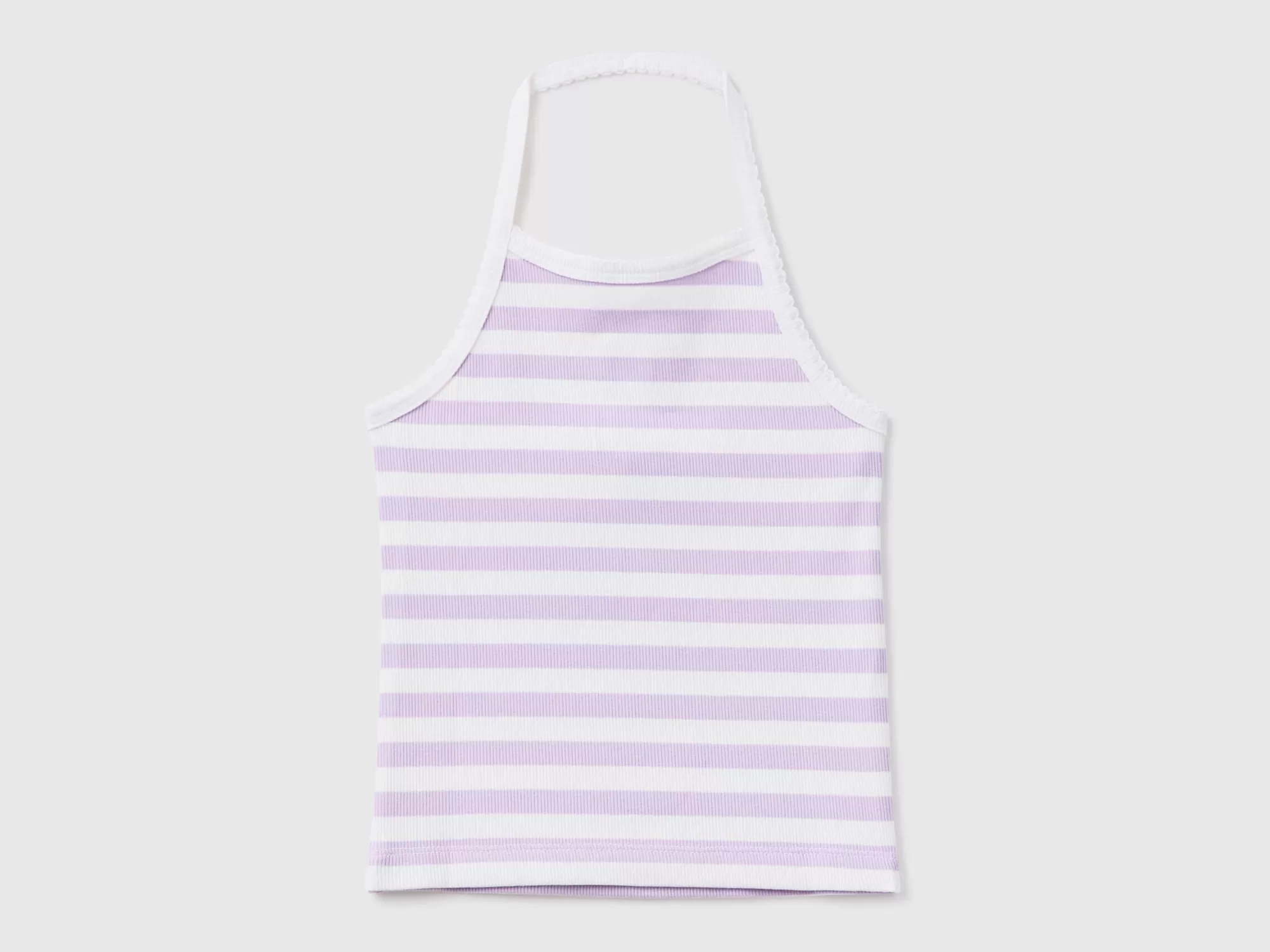 Benetton Crop Top De Rayas-Niños Camisetas Y Camisas