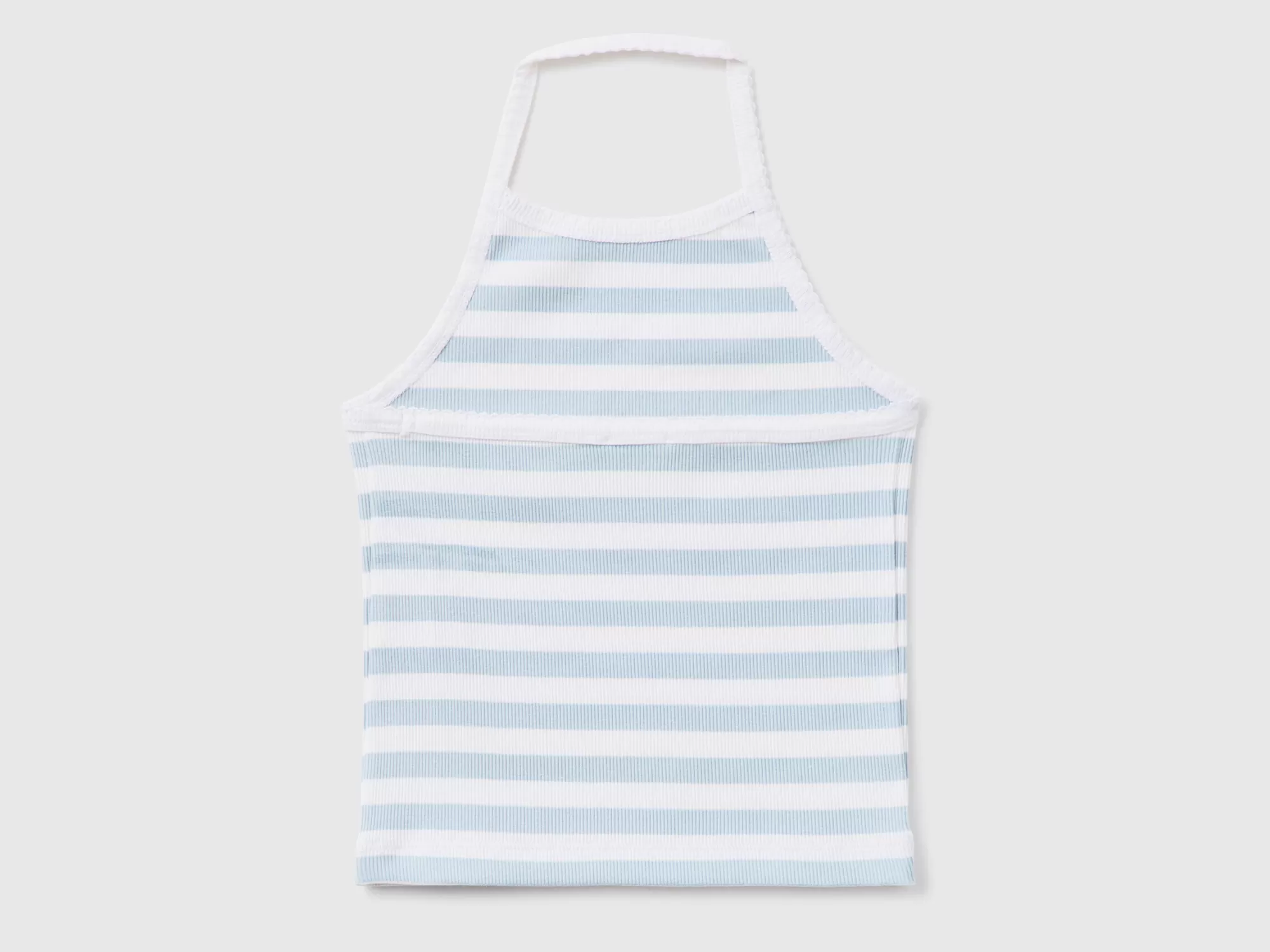 Benetton Crop Top De Rayas-Niños Camisetas Y Camisas