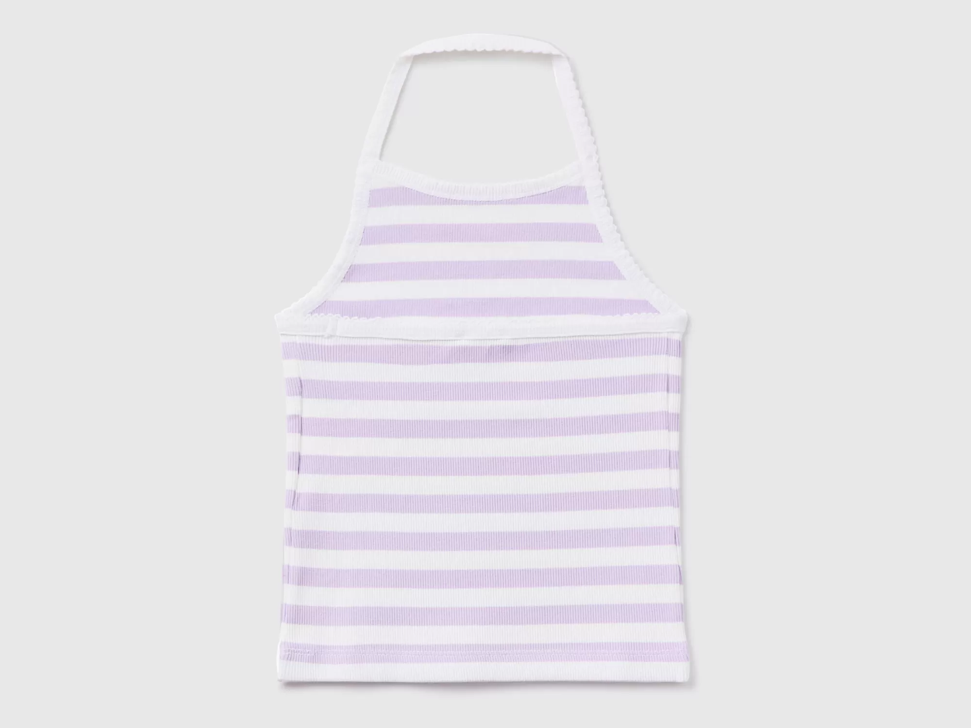 Benetton Crop Top De Rayas-Niños Camisetas Y Camisas