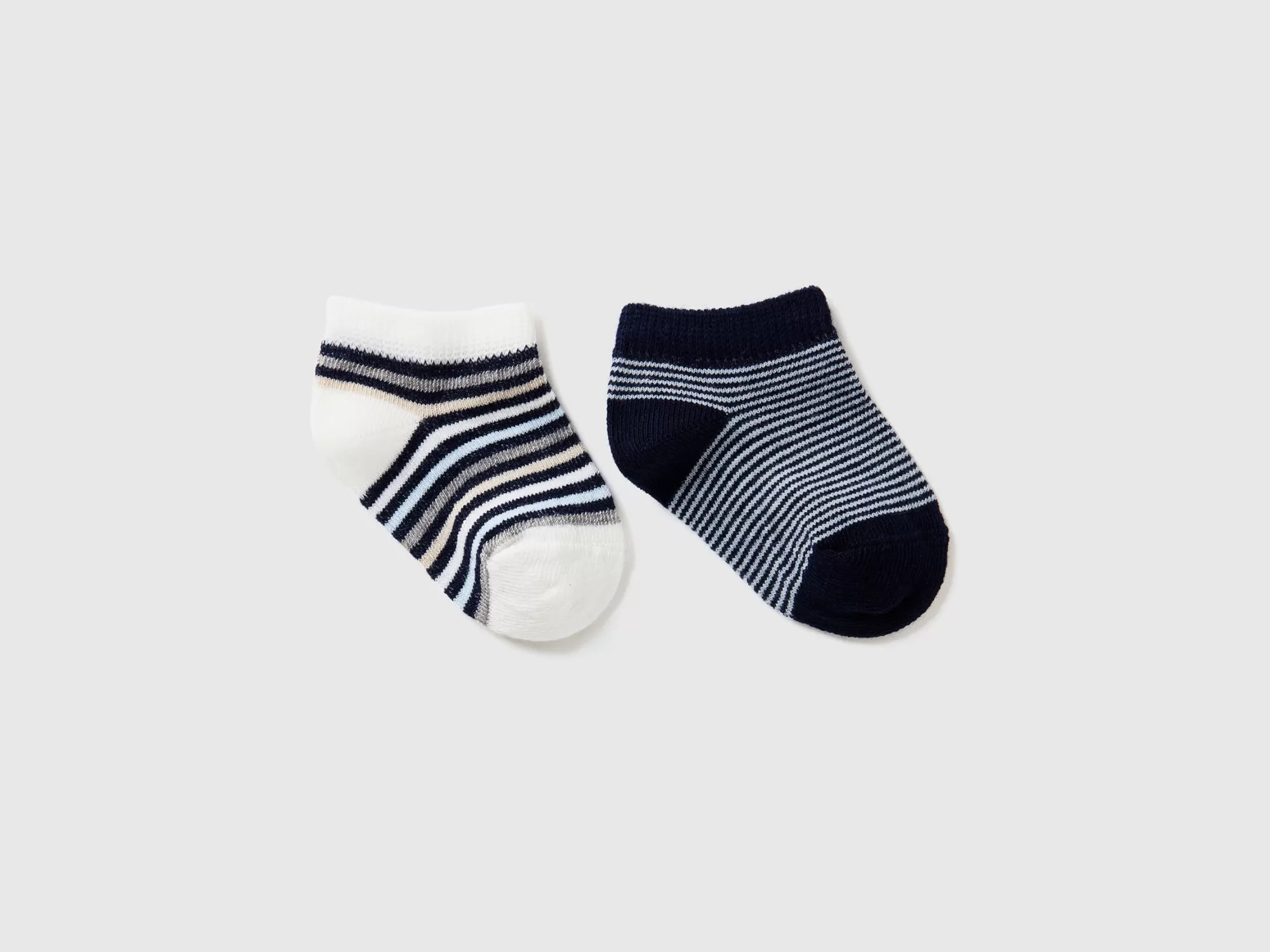 Benetton Dos Calcetines Cortos De Jacquard-Niños Ropa Interior Y Pijamas