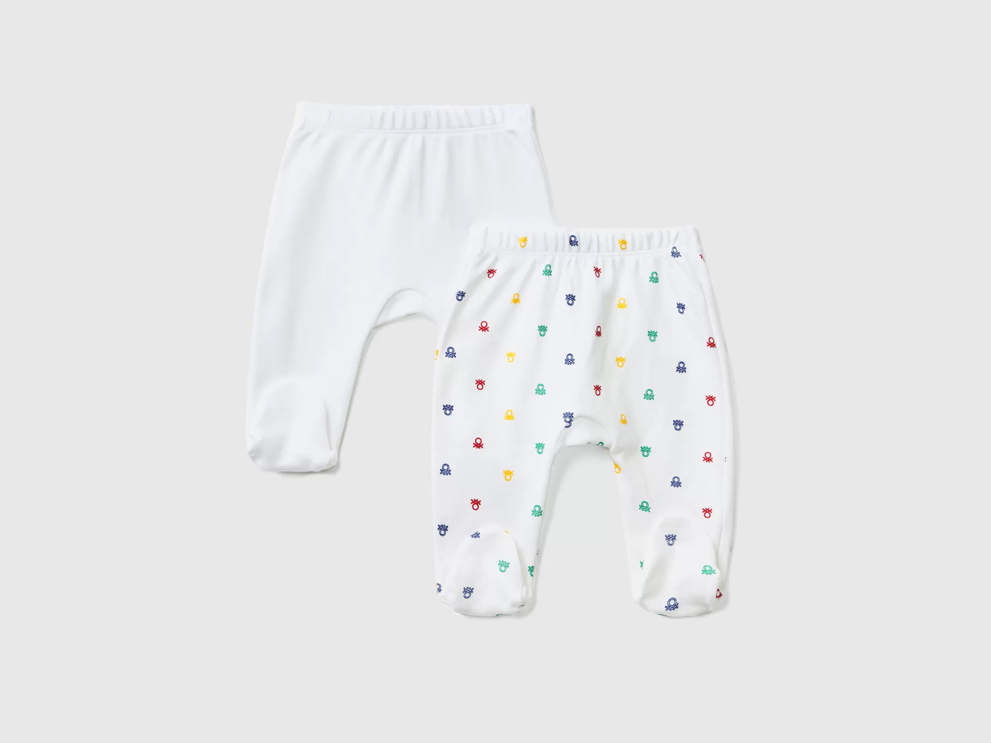 Benetton Dos Polainas De Algodón Organico-Niños Ropa Interior Y Pijamas