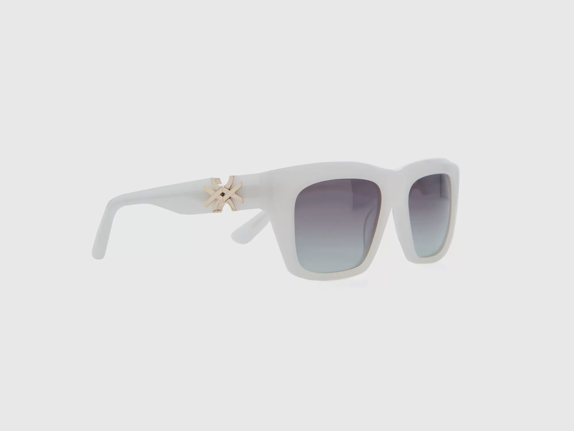 Benetton Gafas De Sol Rectangulares Blancas-Mujer Accesorios Y Calzado