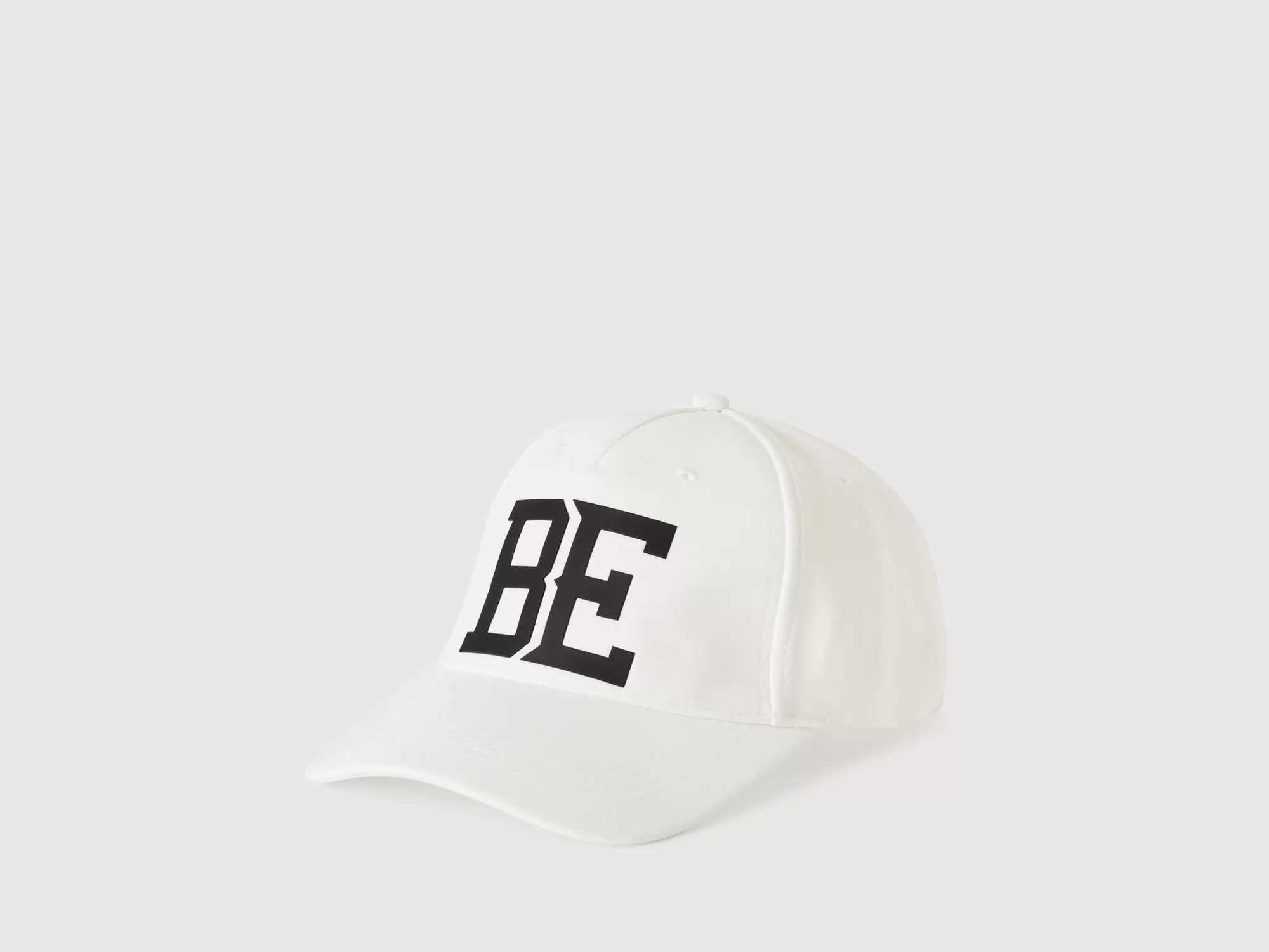 Benetton Gorra Blanca Con Estampado "Be"-Hombre Accesorios Y Calzado