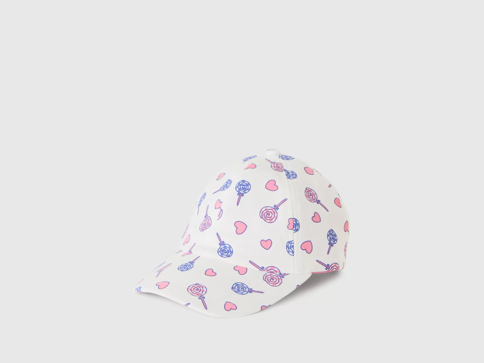 Benetton Gorra Estampada De 100 % Algodón-Niños Accesorios Y Calzado