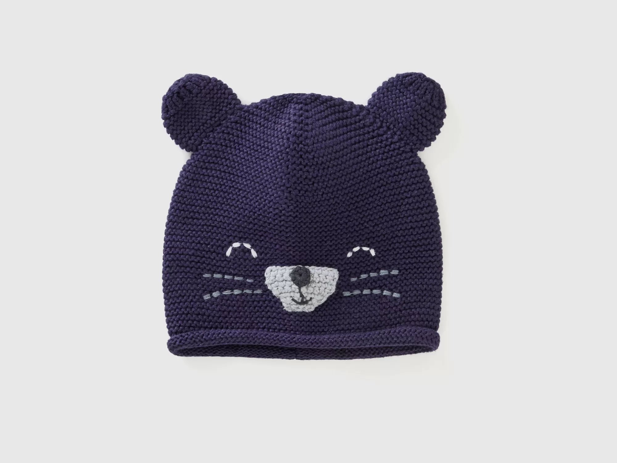 Benetton Gorro De Tricot Con Aplicaciones-Niños Accesorios