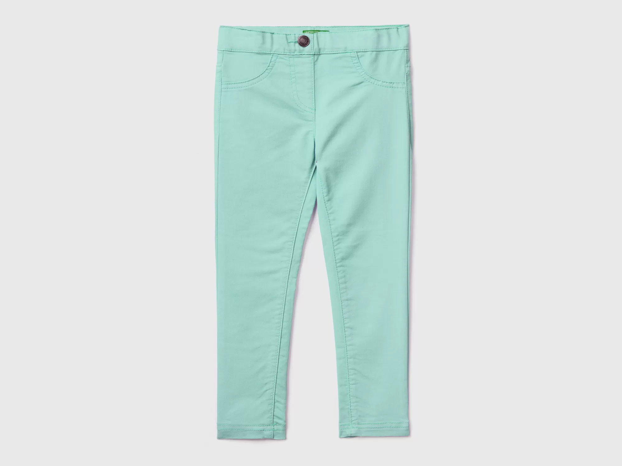 Benetton Jeggings De Algodón Mixto Elastico-Niños Pantalones Y Vaqueros