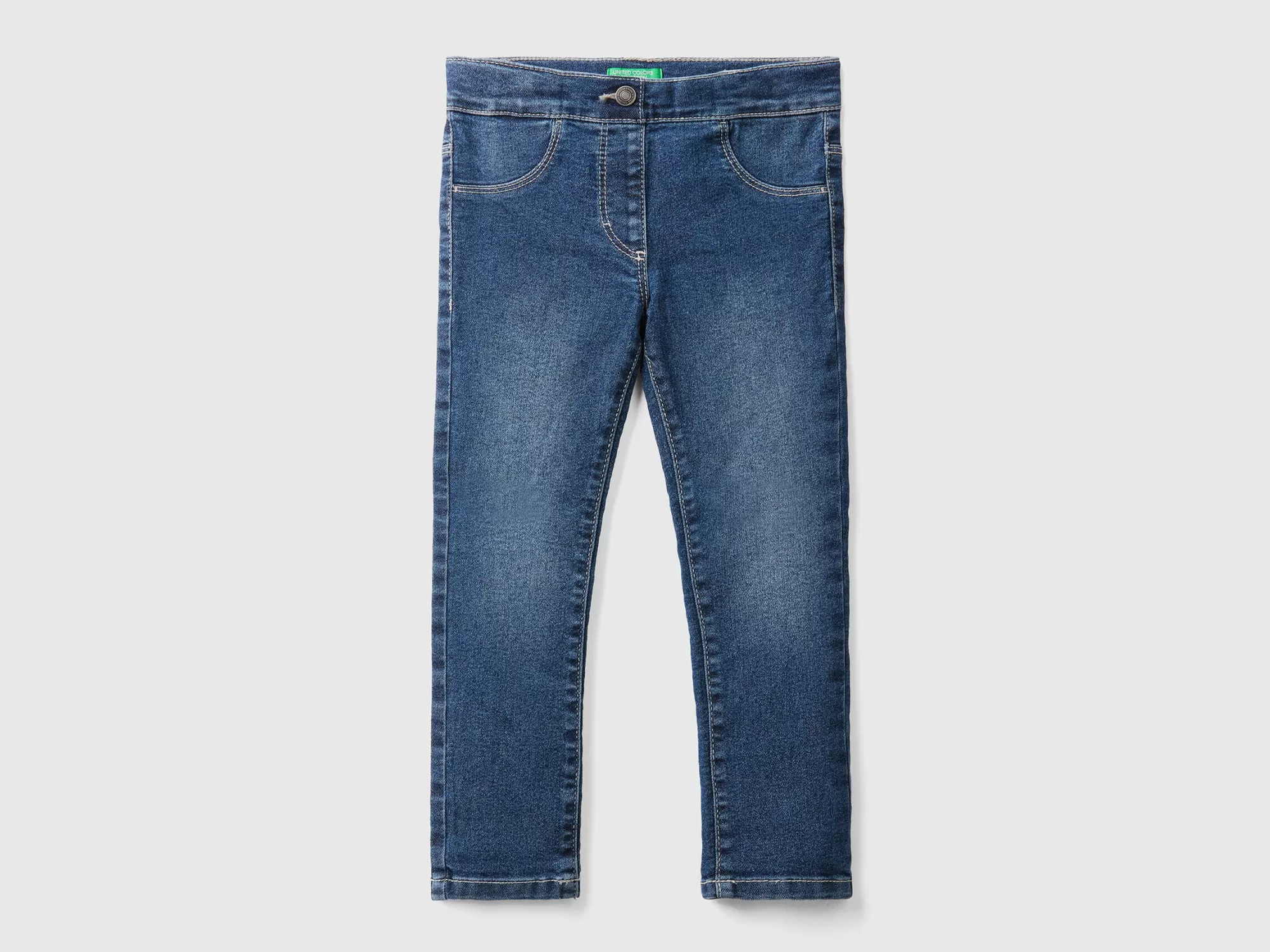 Benetton Jeggings Eco-Recycle De Algodón Mixto Elastico-Niños Pantalones Y Vaqueros