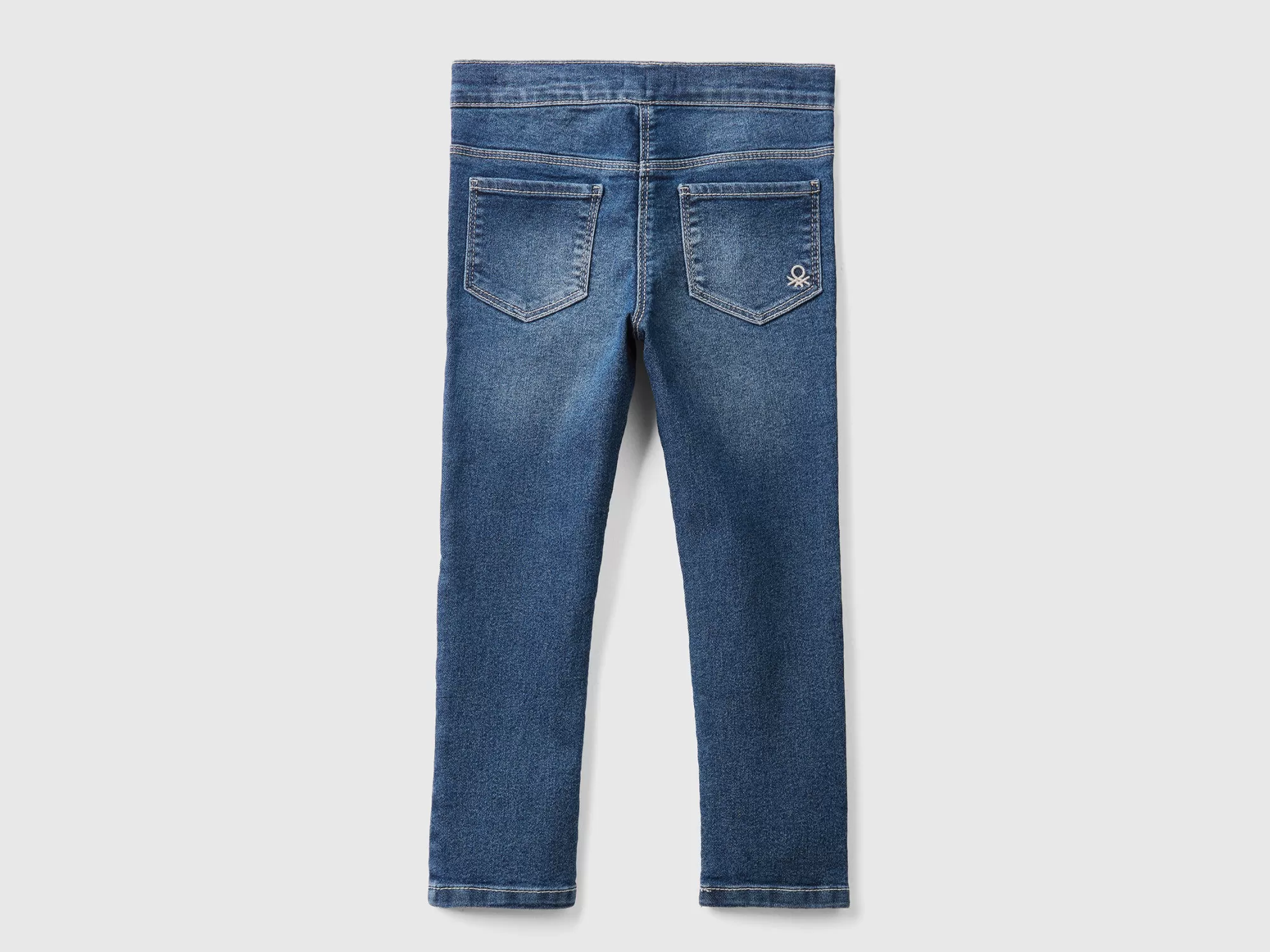 Benetton Jeggings Eco-Recycle De Algodón Mixto Elastico-Niños Pantalones Y Vaqueros