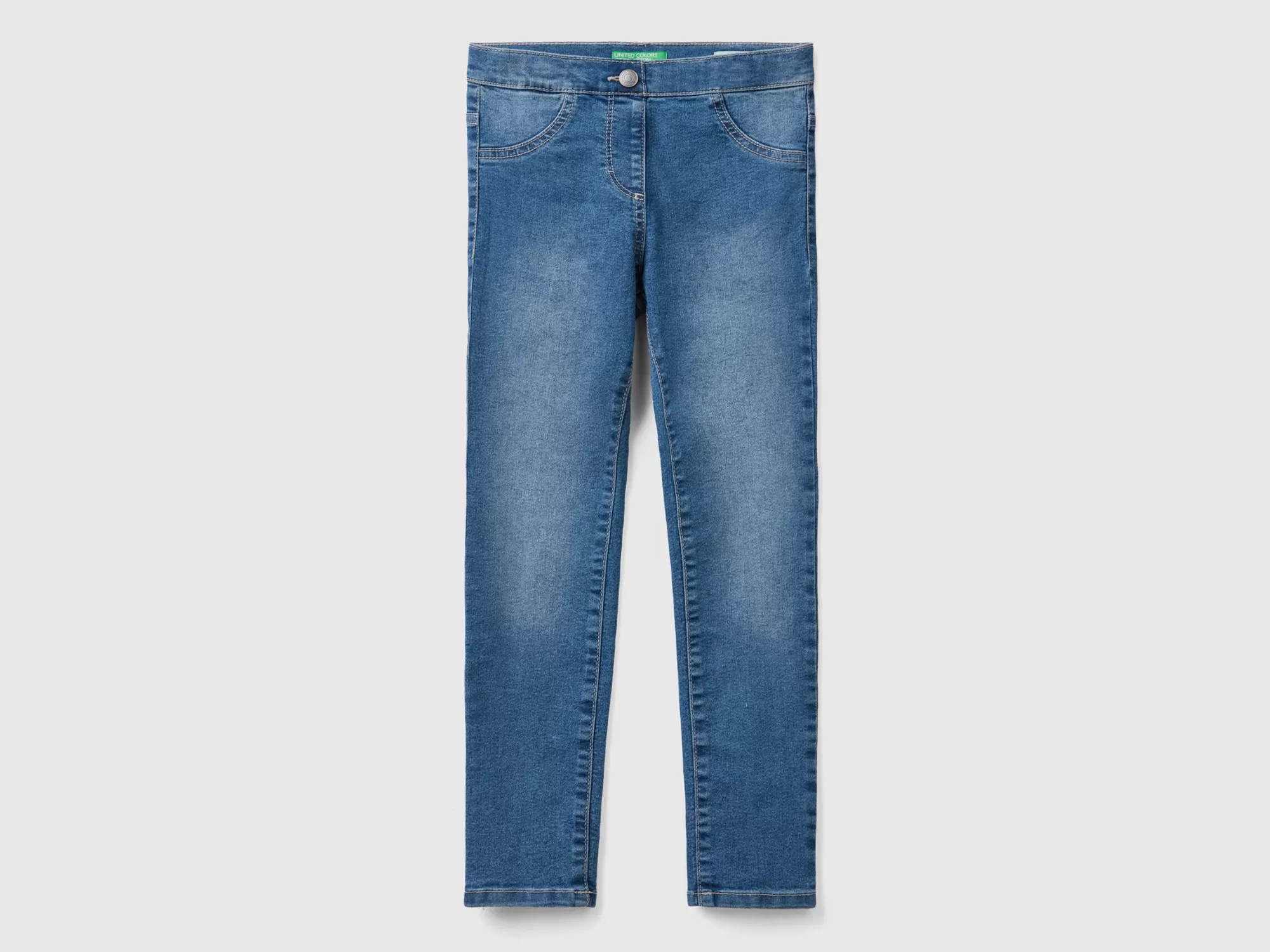 Benetton Jeggings En Denim Eco-Recycle-Niños Pantalones Y Vaqueros