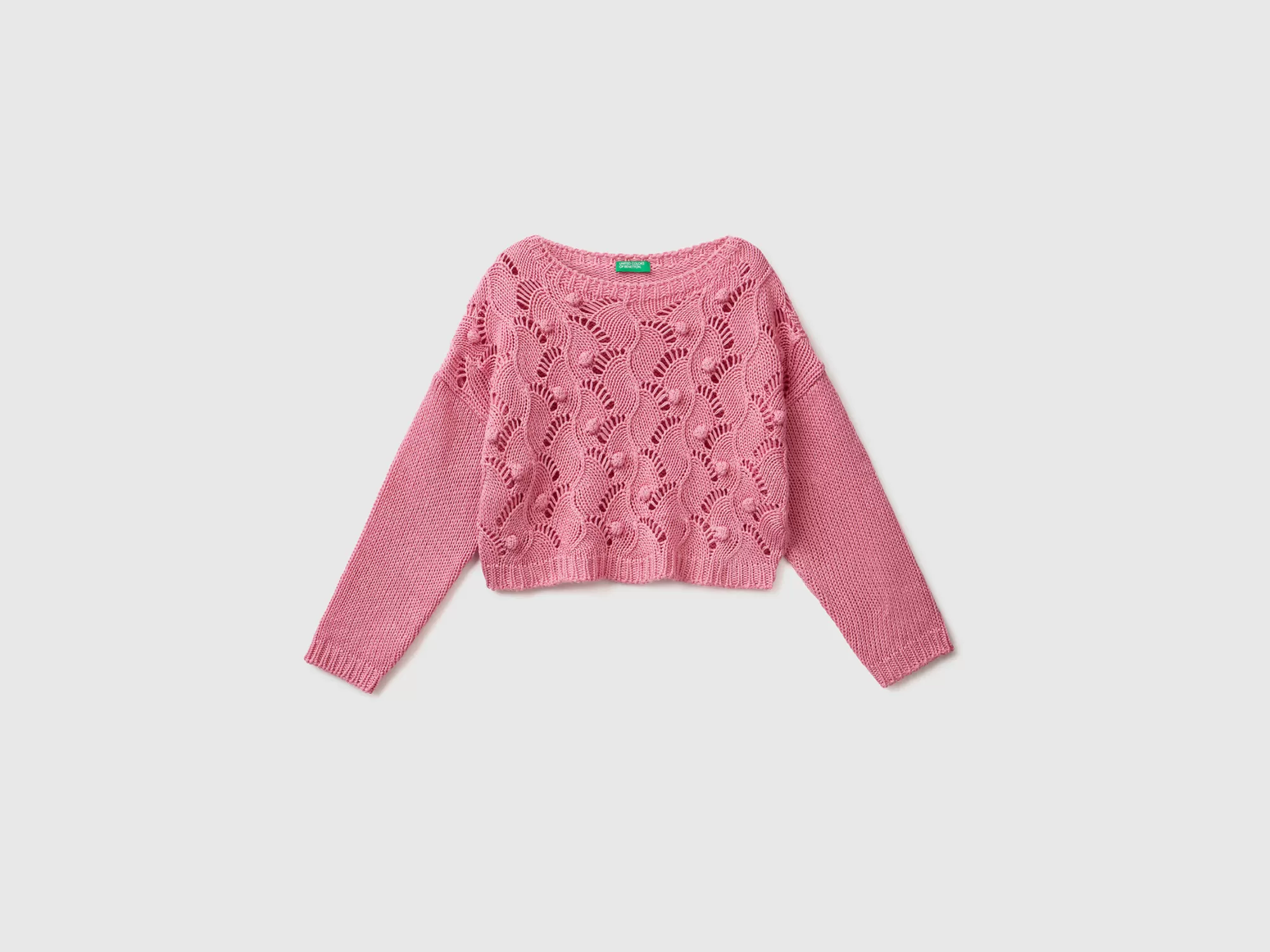 Benetton Jersey Cropped-Niños Prendas De Punto