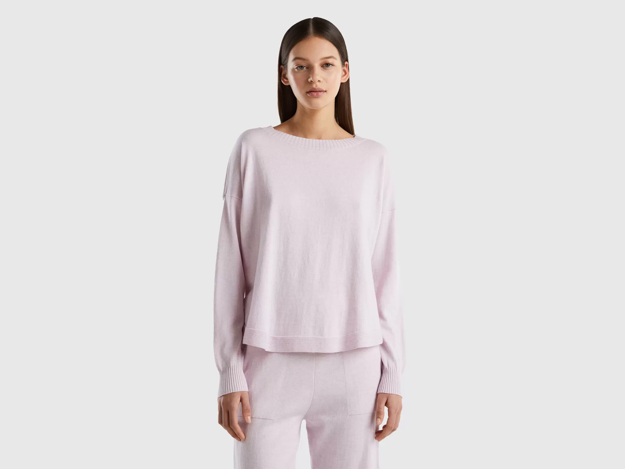 Benetton Jersey De Cachemir Mixto-Mujer Loungewear