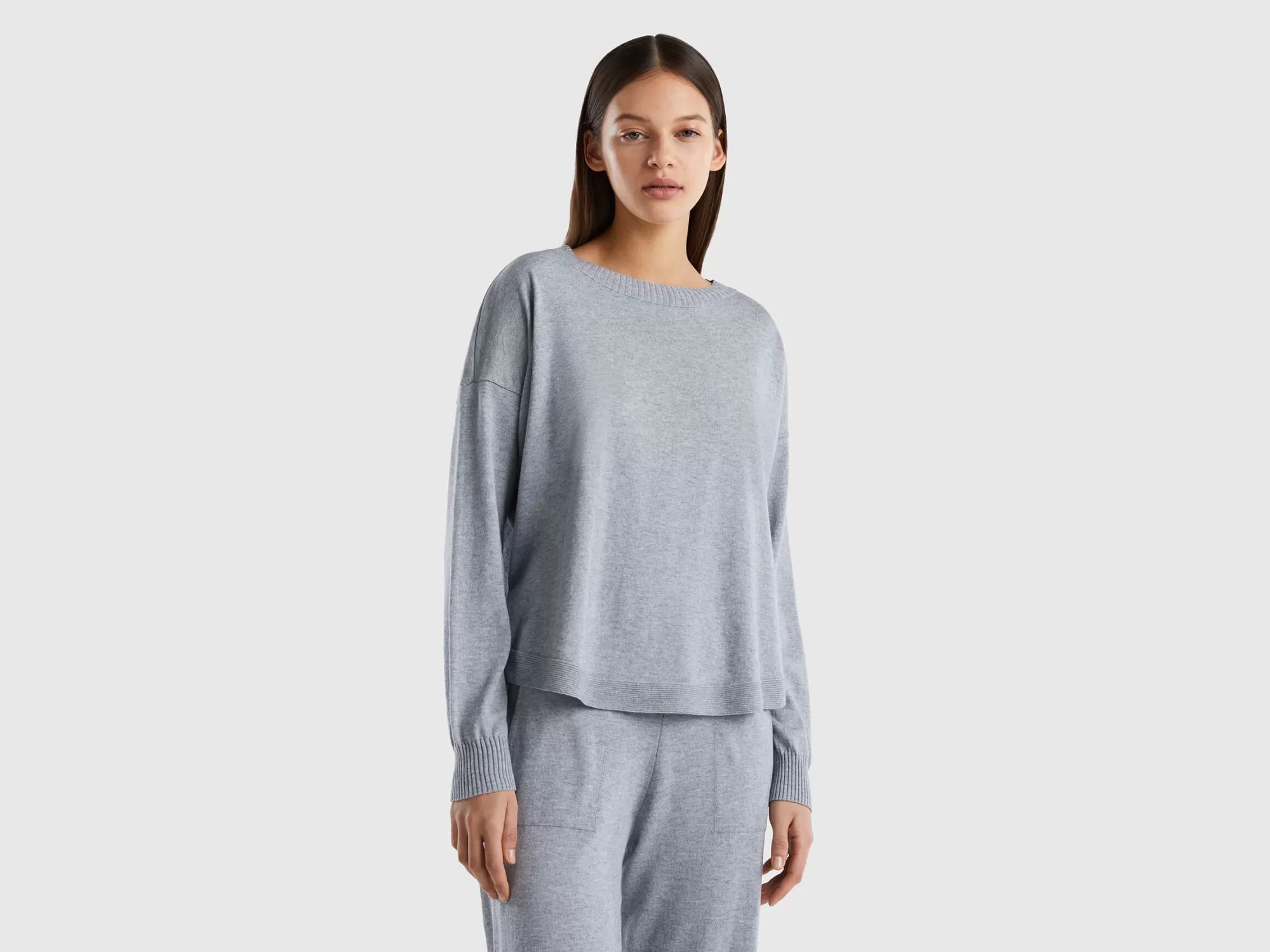 Benetton Jersey De Cachemir Mixto-Mujer Loungewear