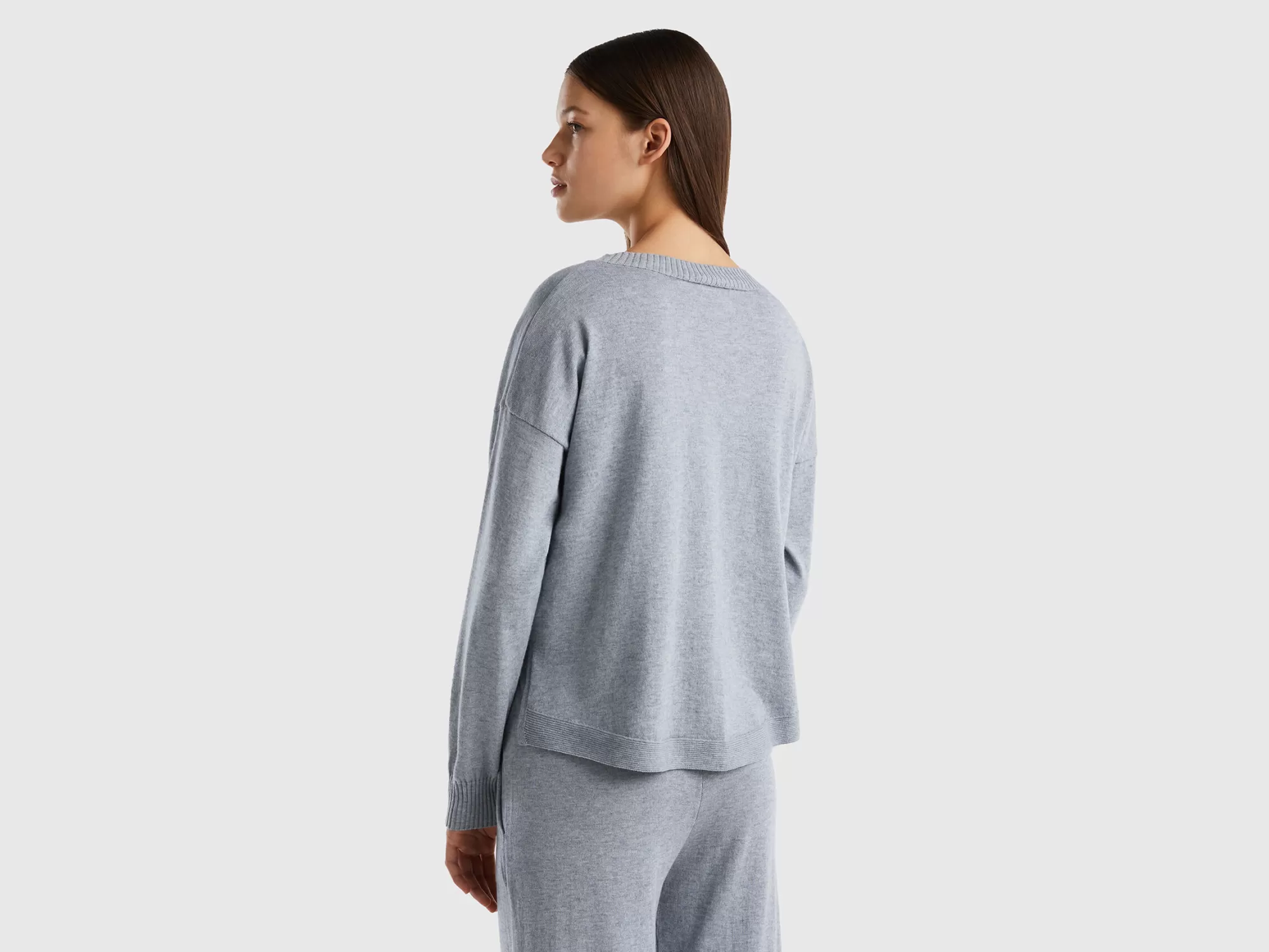 Benetton Jersey De Cachemir Mixto-Mujer Loungewear