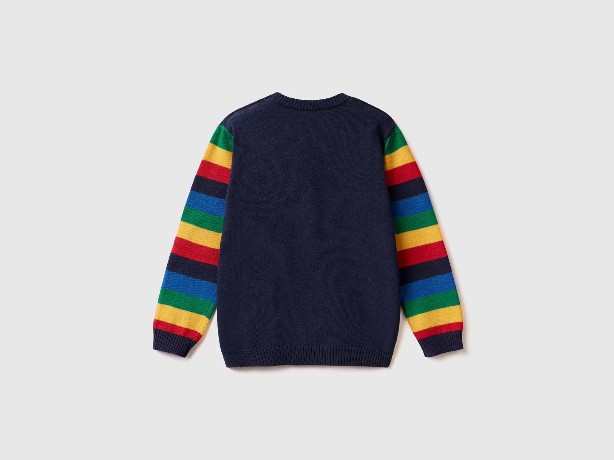 Benetton Jersey De Tricot Con Rayas-Niños Prendas De Punto