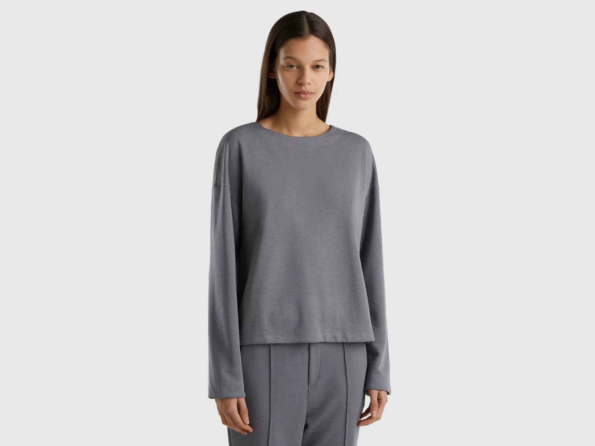 Benetton Jersey Fluido Reversible-Mujer Loungewear