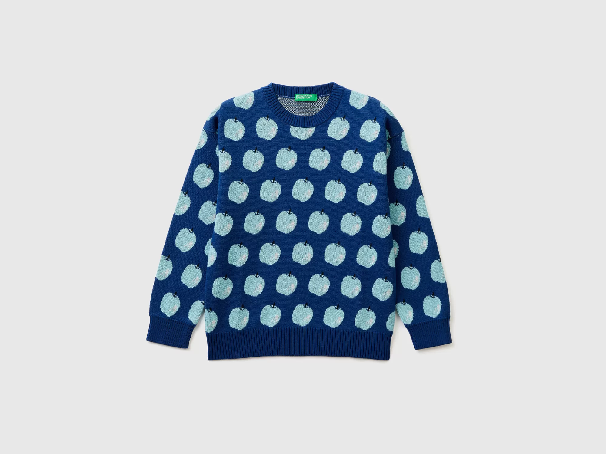 Benetton Jerseycon Estampado De Manzanas-Niños Prendas De Punto