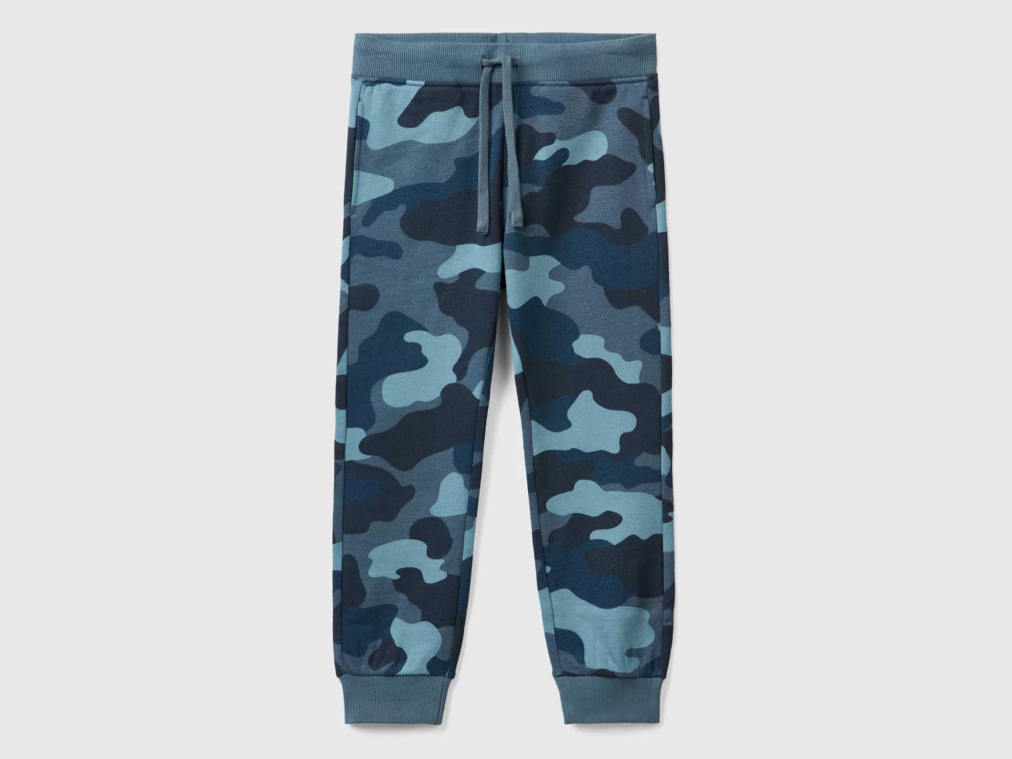 Benetton Joggers De Camuflaje-Niños Pantalones De Felpa