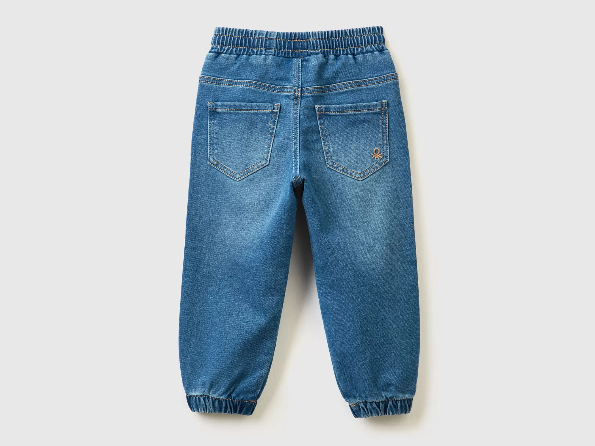 Benetton Joggers De Felpa Con Efecto Denim-Niños Pantalones De Felpa