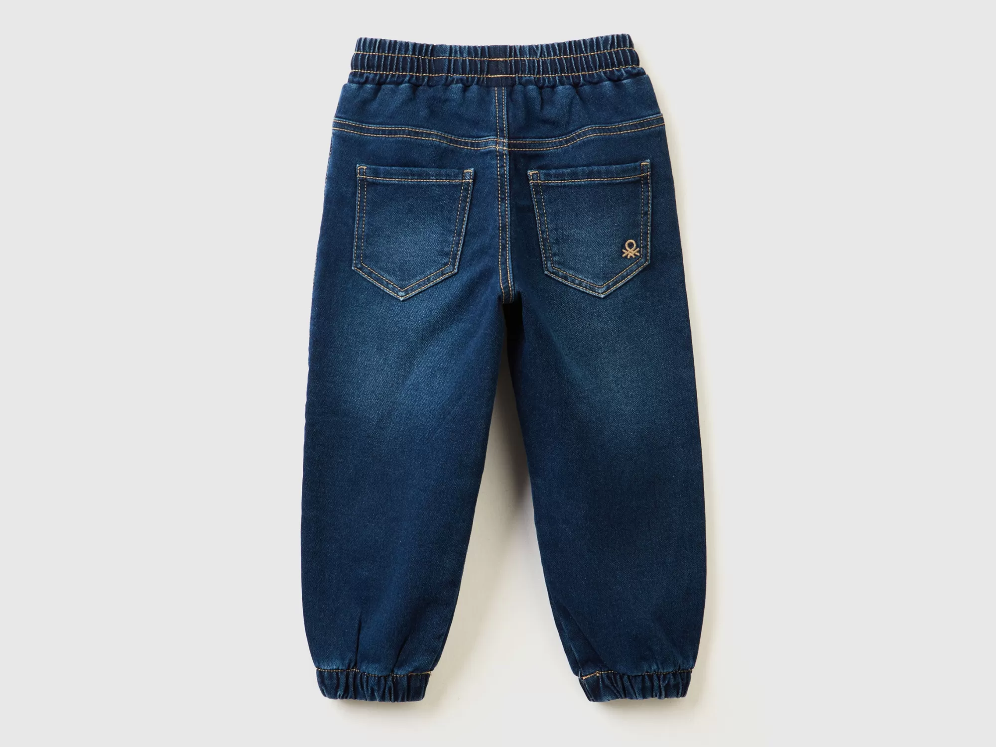 Benetton Joggers De Felpa Con Efecto Denim-Niños Pantalones De Felpa