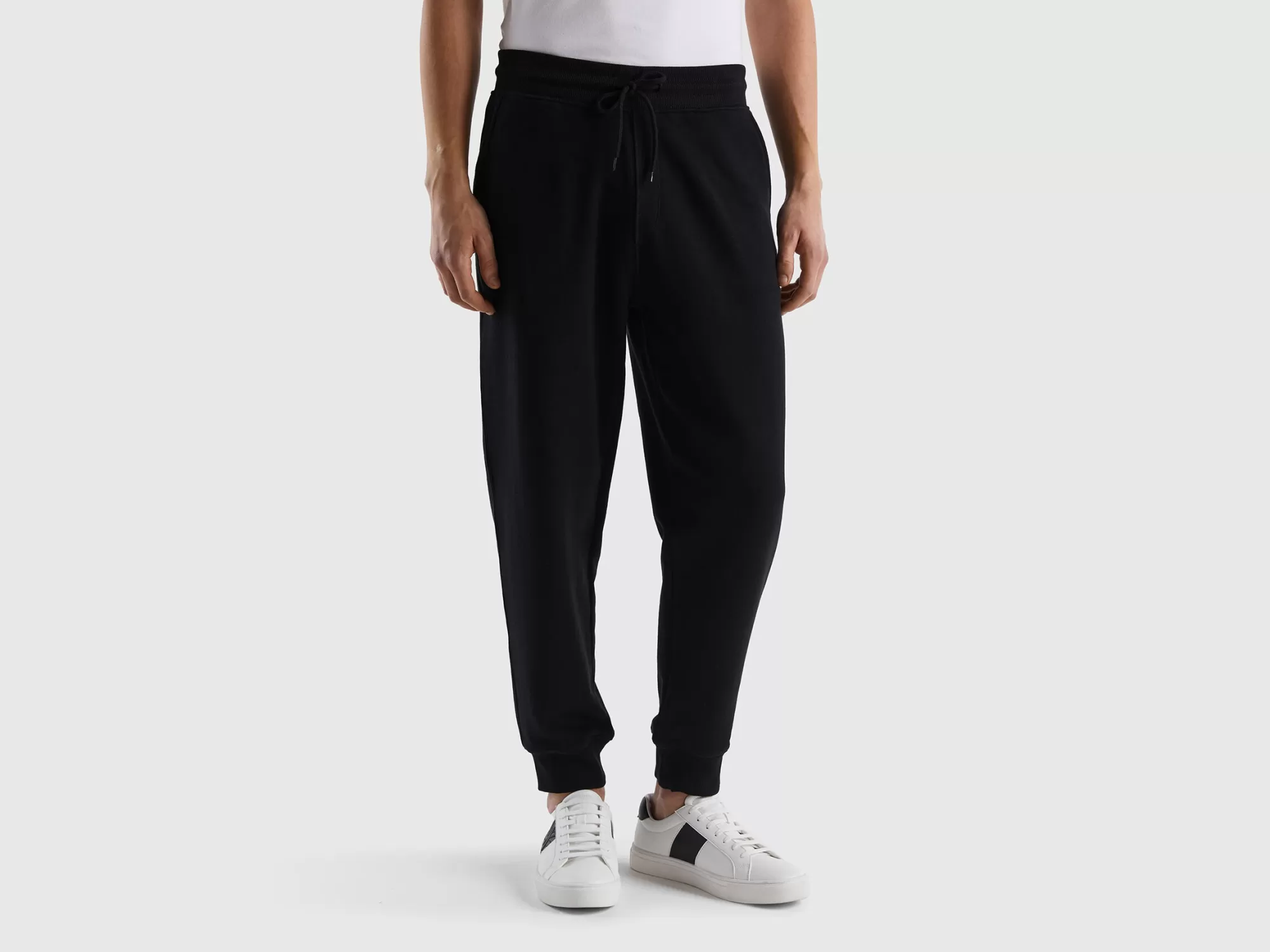 Benetton Joggers De Felpa De 100 % Algodón-Hombre Pantalones Y Chinos