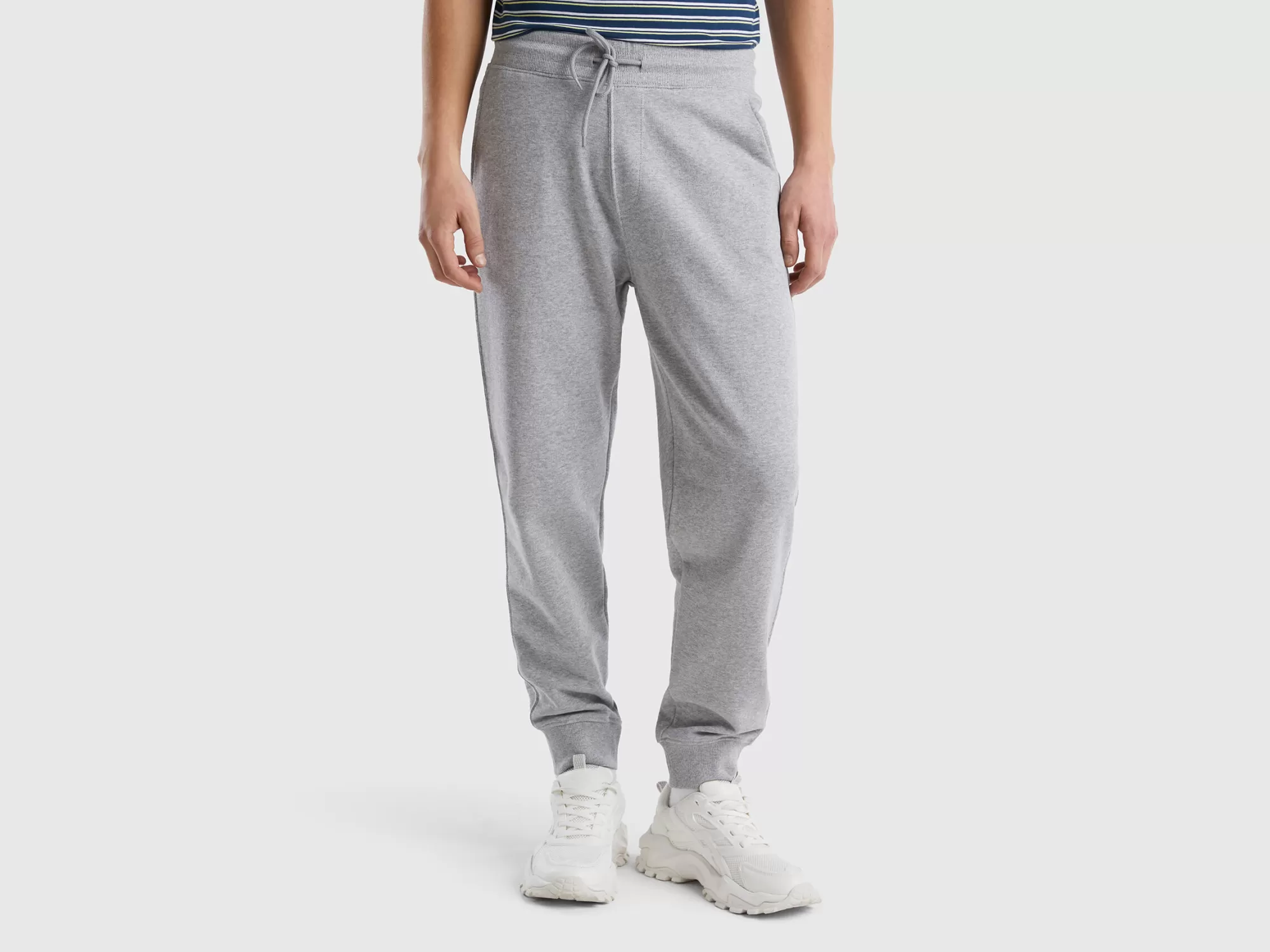 Benetton Joggers De Felpa De 100 % Algodón-Hombre Pantalones Y Chinos