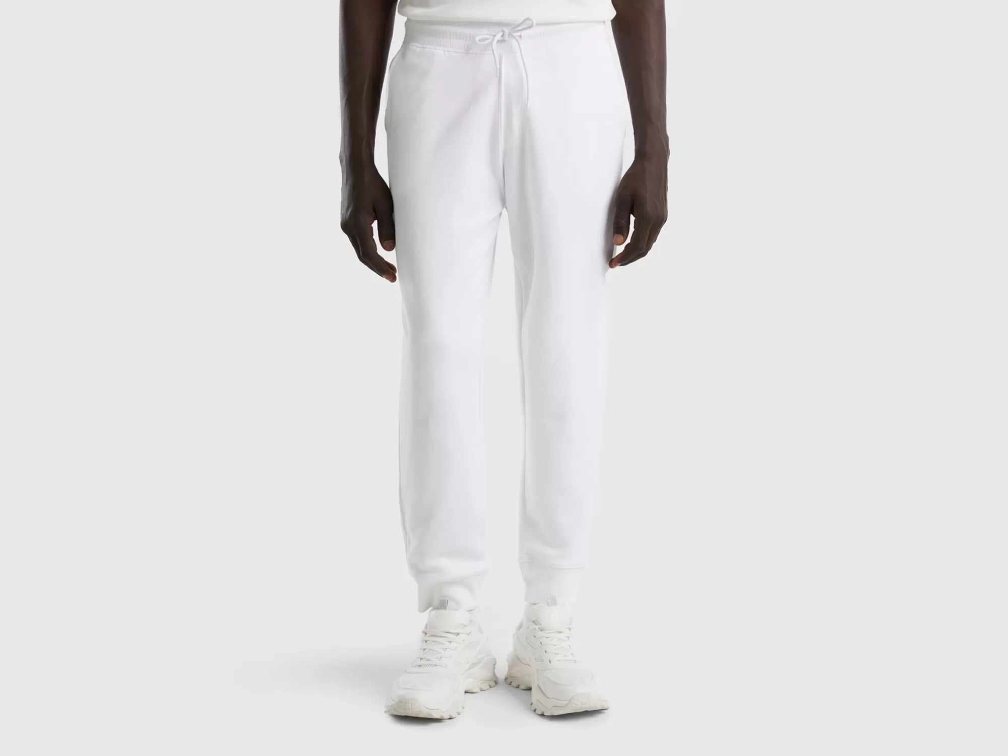 Benetton Joggers De Felpa De 100 % Algodón-Hombre Pantalones Y Chinos