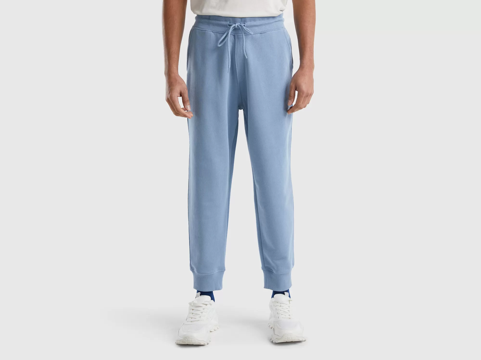 Benetton Joggers De Felpa De 100 % Algodón-Hombre Pantalones Y Chinos