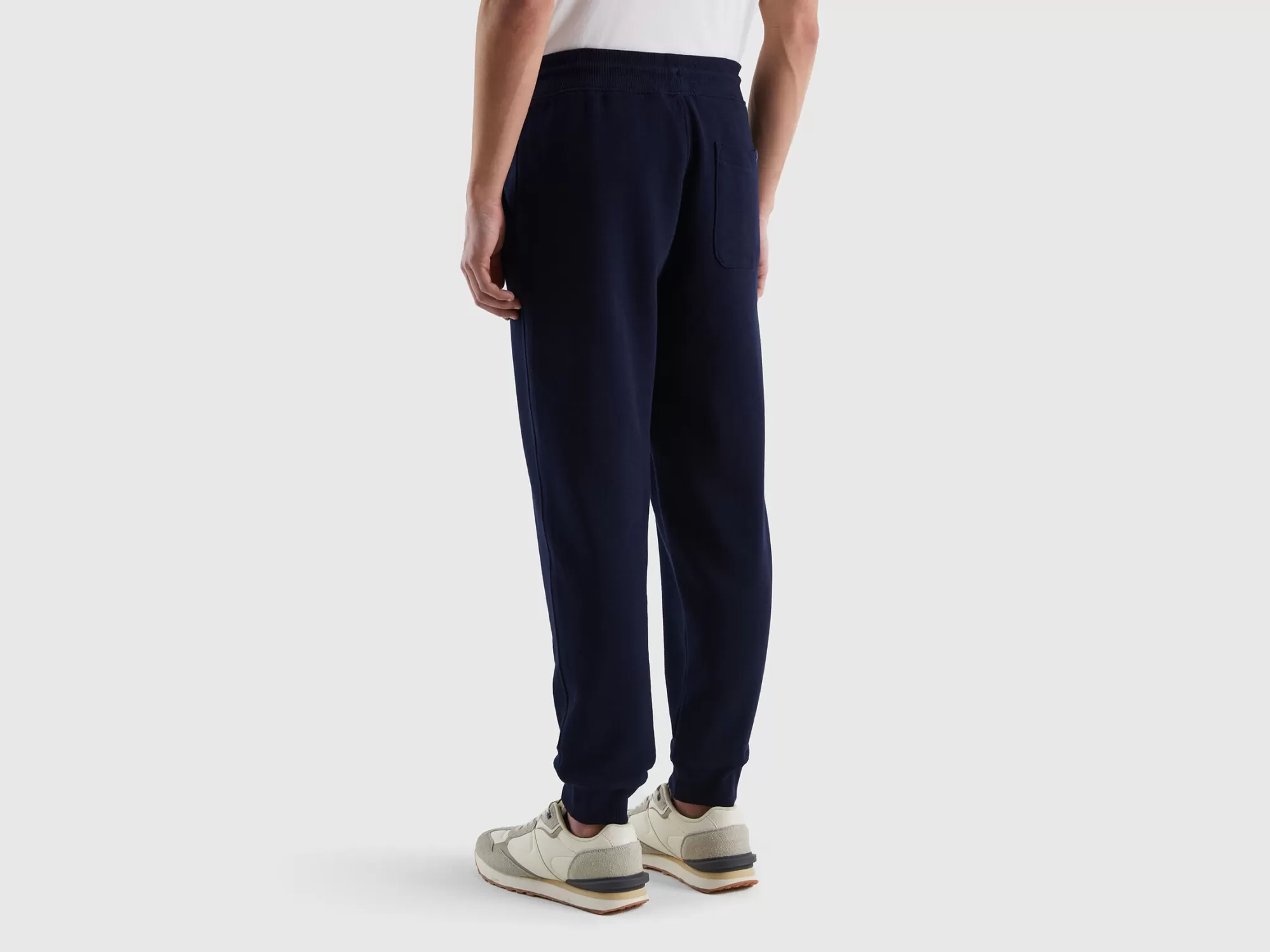 Benetton Joggers De Felpa De 100 % Algodón-Hombre Pantalones Y Chinos