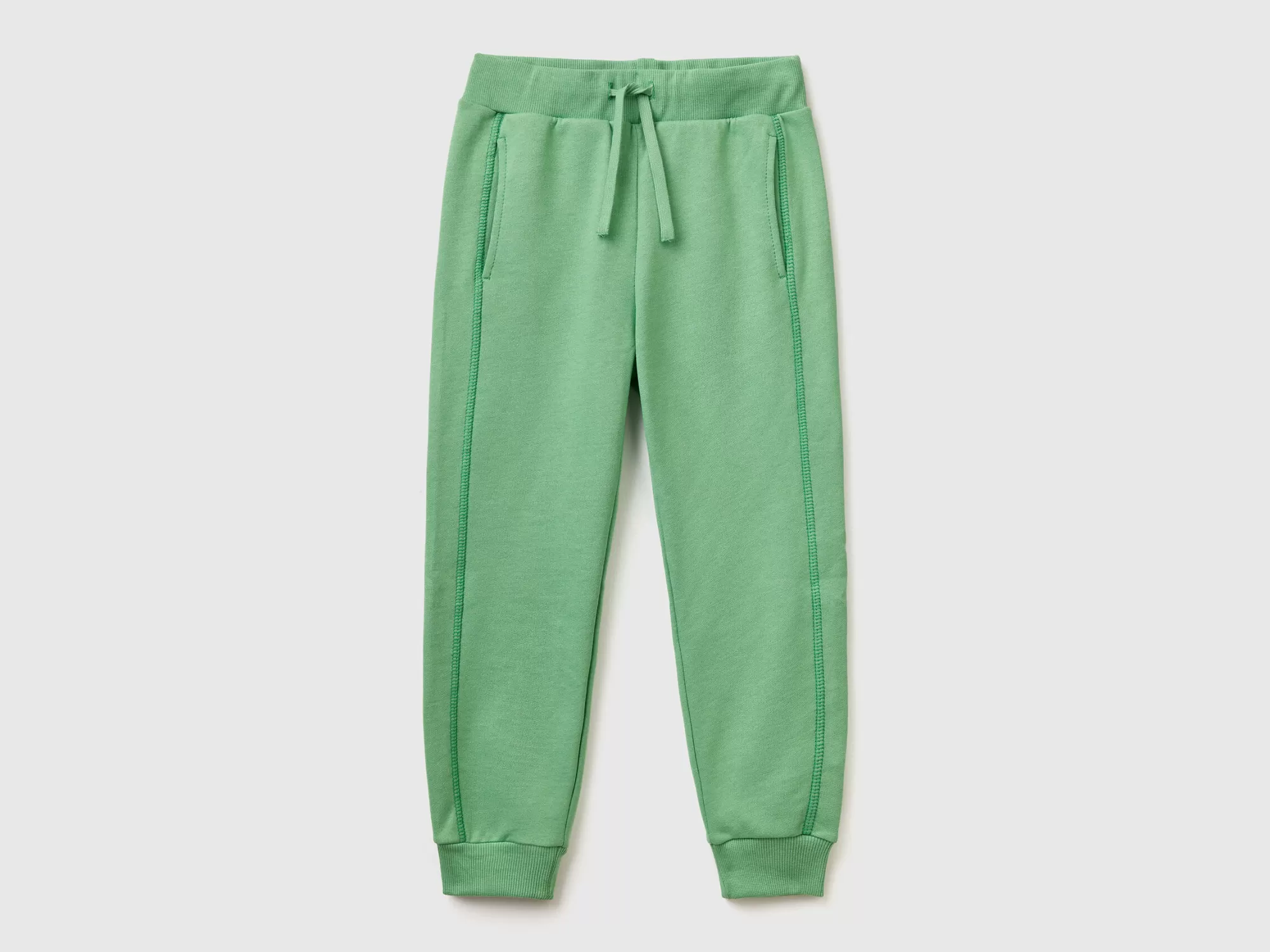 Benetton Joggers De Tejido Reciclado-Niños Pantalones De Felpa