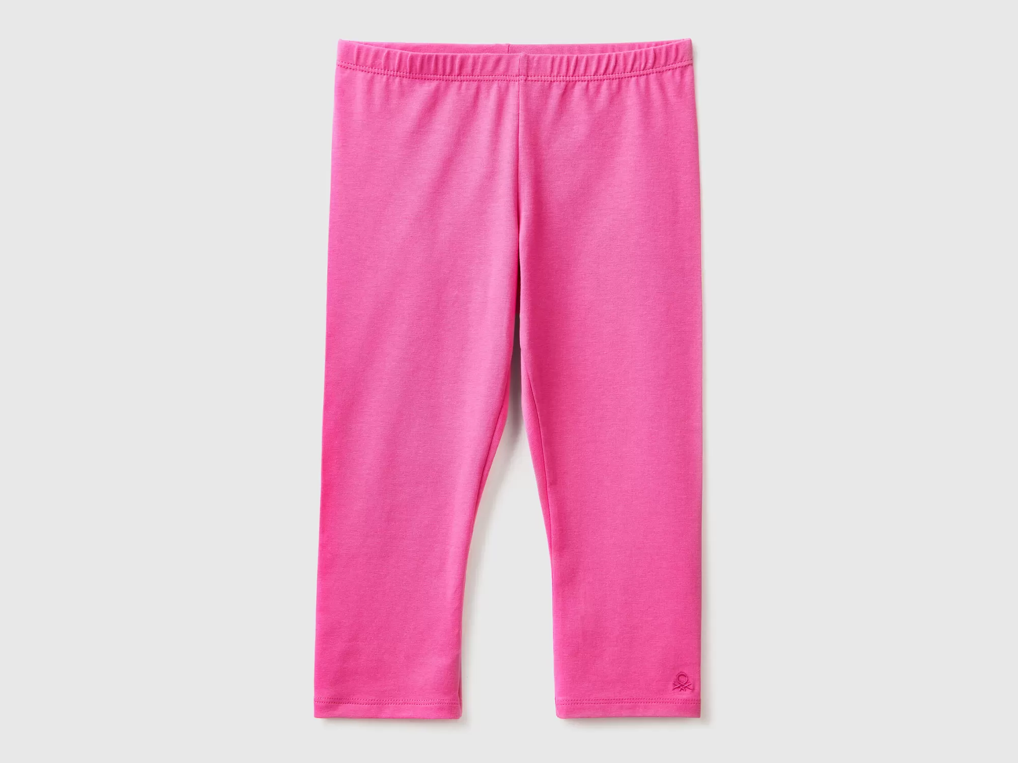 Benetton Leggings 3/4 De Algodón Elastico-Niños Leggings