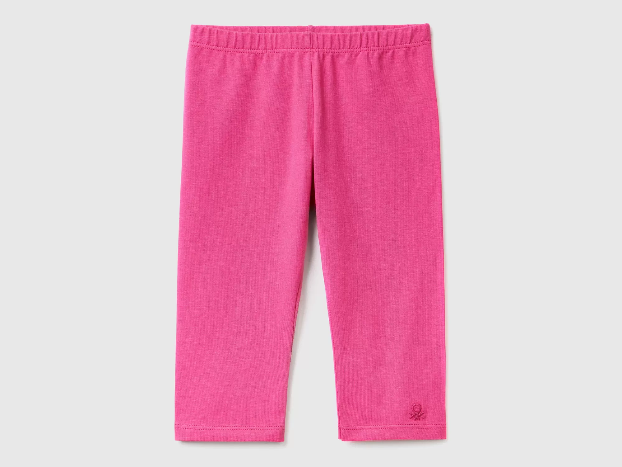 Benetton Leggings 3/4 De Algodón Elastico-Niños Leggings