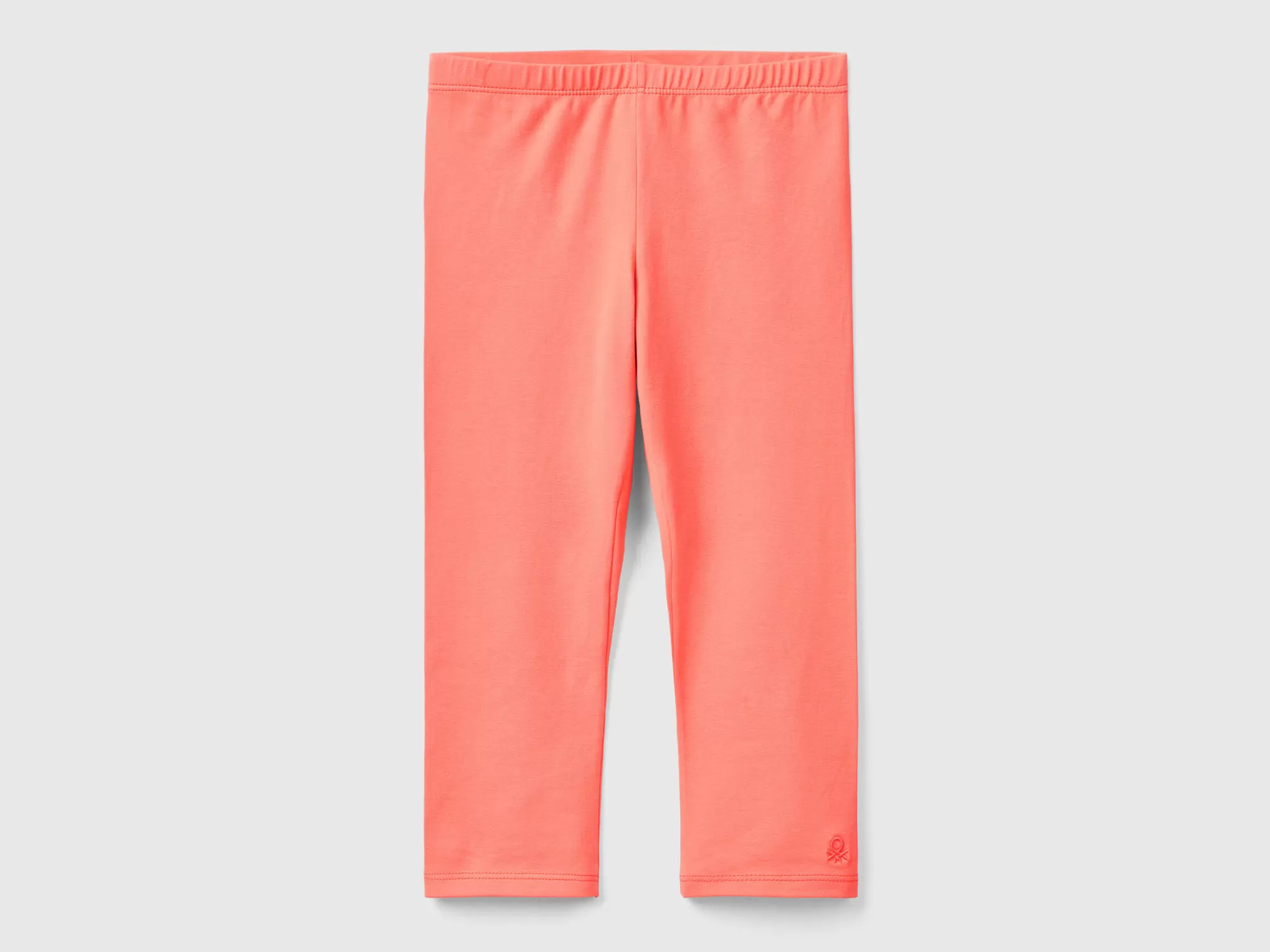 Benetton Leggings 3/4 De Algodón Elastico-Niños Leggings