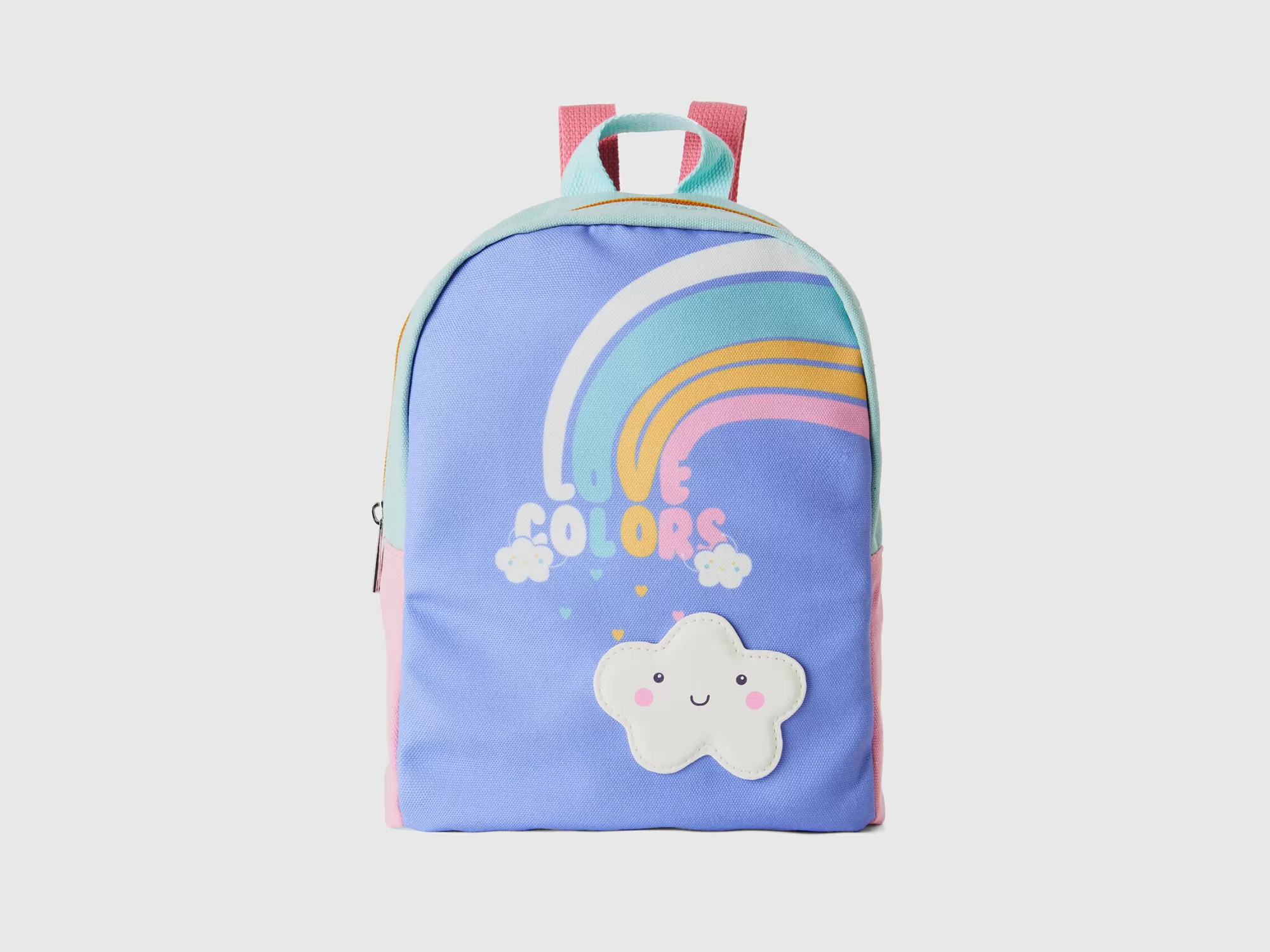 Benetton Mochila De Algodón Mixto Con Estampado-Niños Accesorios Y Calzado