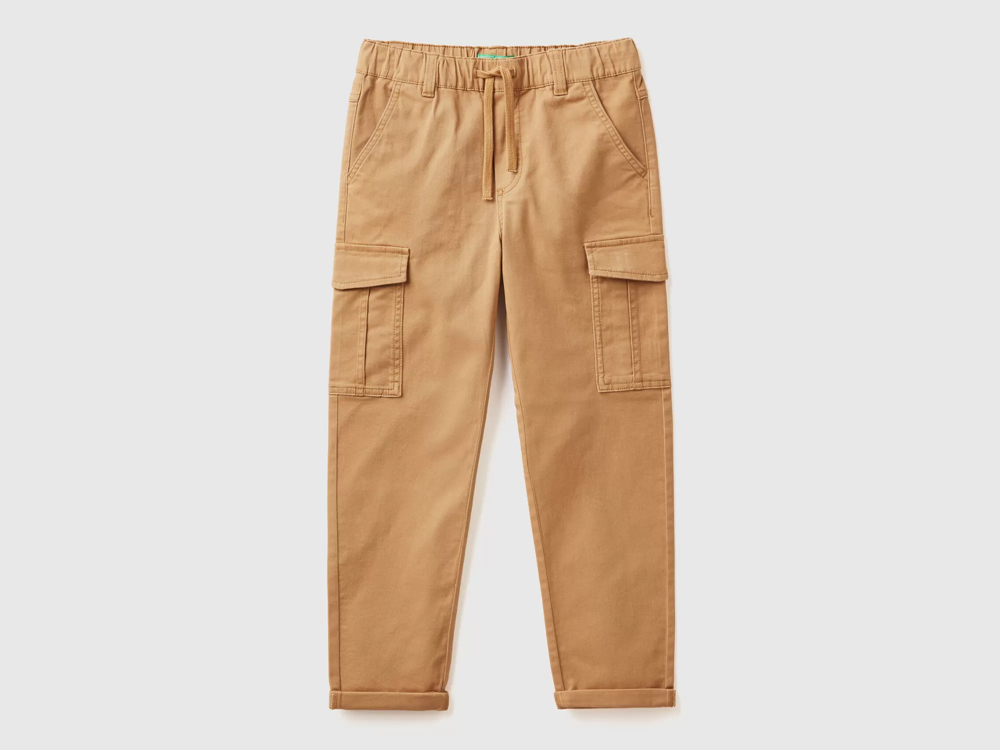 Benetton Pantalon Cargo De Algodón Elastico-Niños Pantalones Y Vaqueros