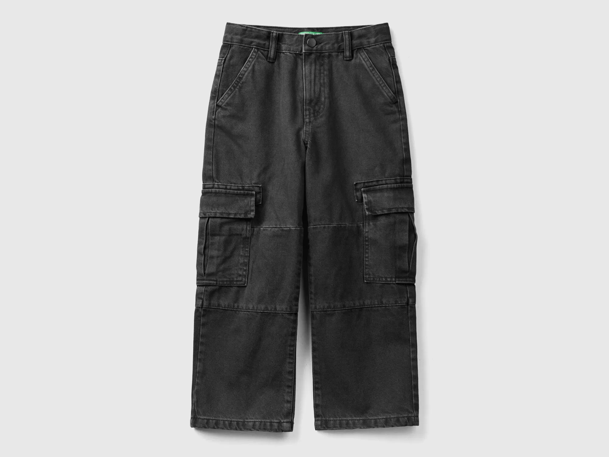 Benetton Pantalon Cargo Loose Fit-Niños Pantalones Y Vaqueros